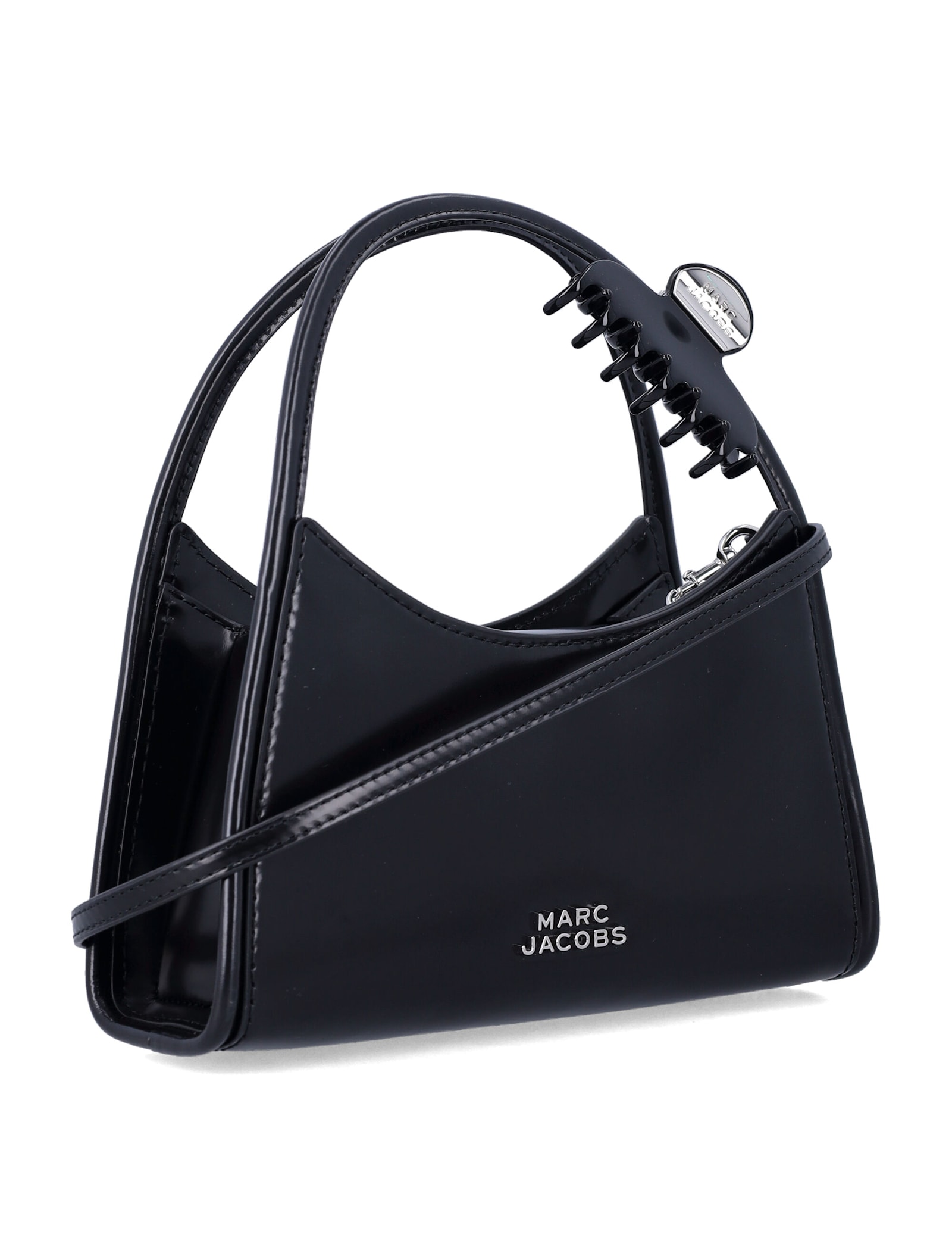Marc Jacobs 'the Glam Claw Clip' Crossbody Bag In Black