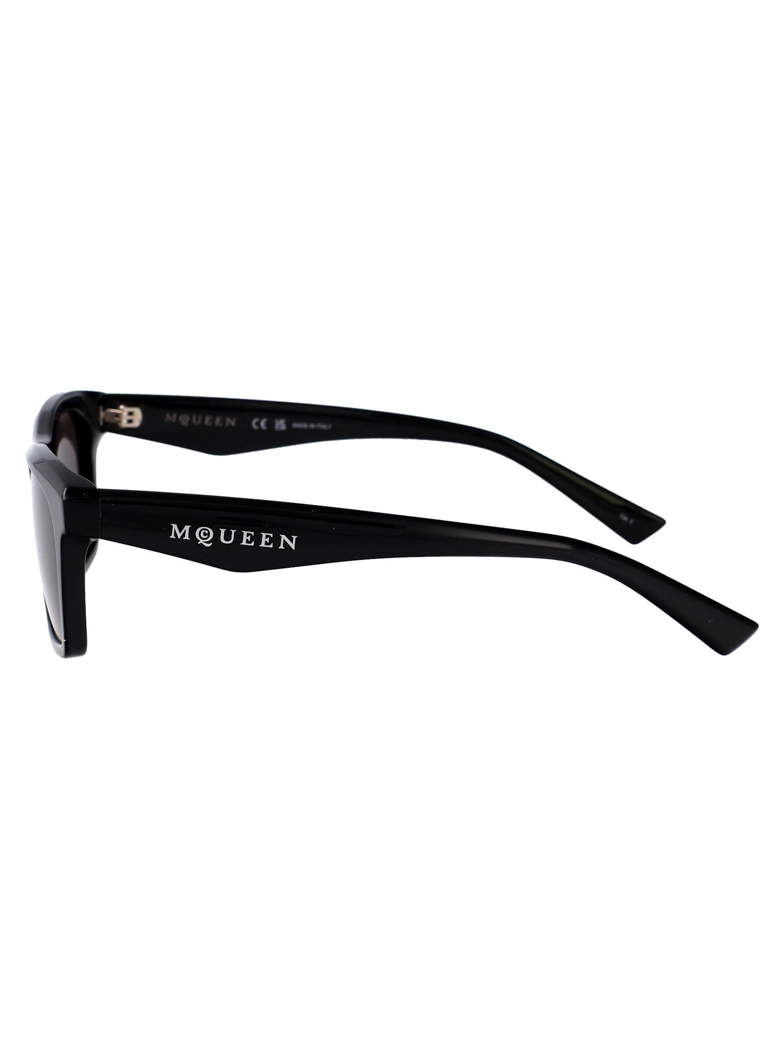 Alexander Mcqueen Am0472s Sunglasses In Black-black-grey