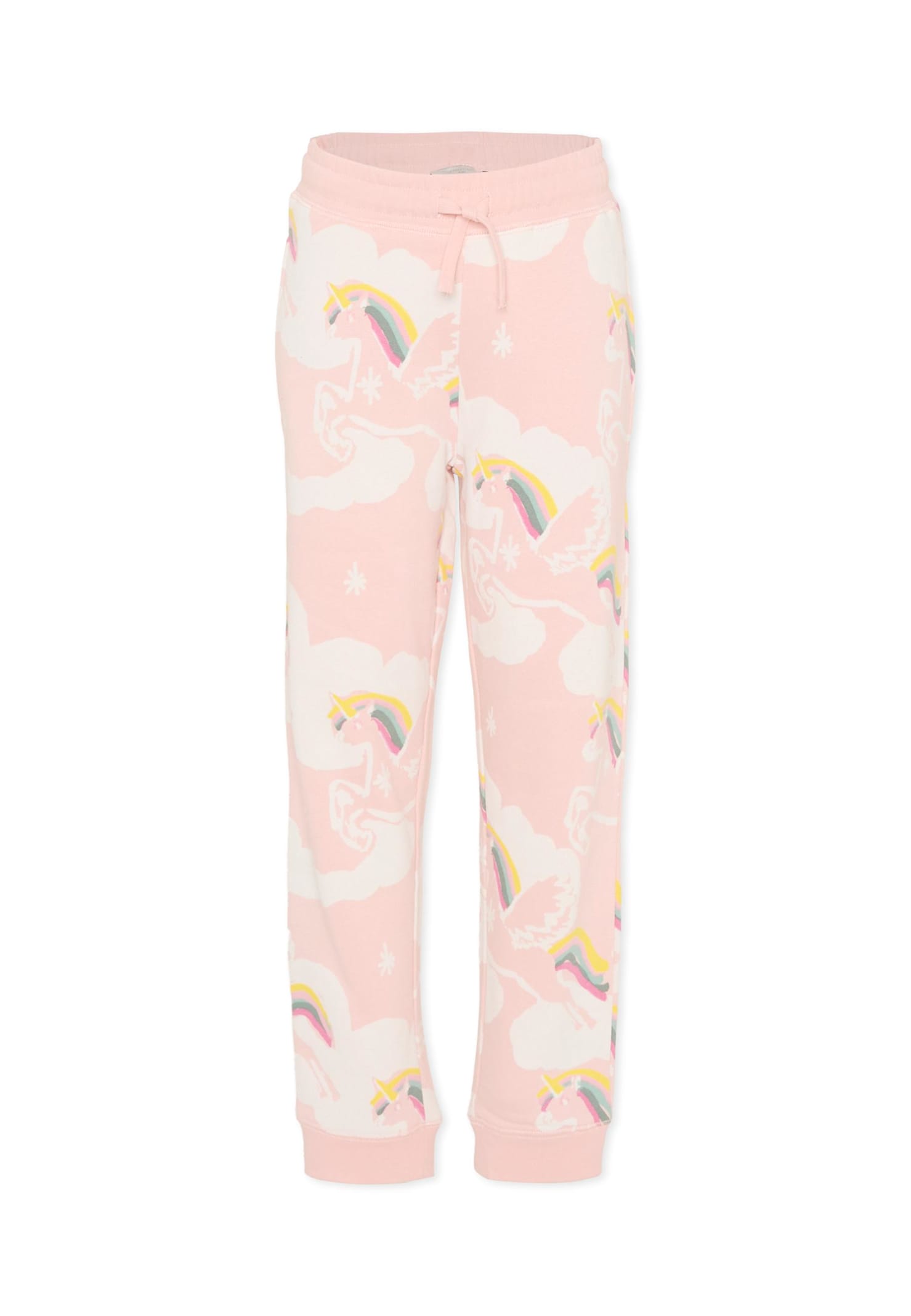 Stella Mccartney Pink Sweatpants For Girl With Unicorns In Pink