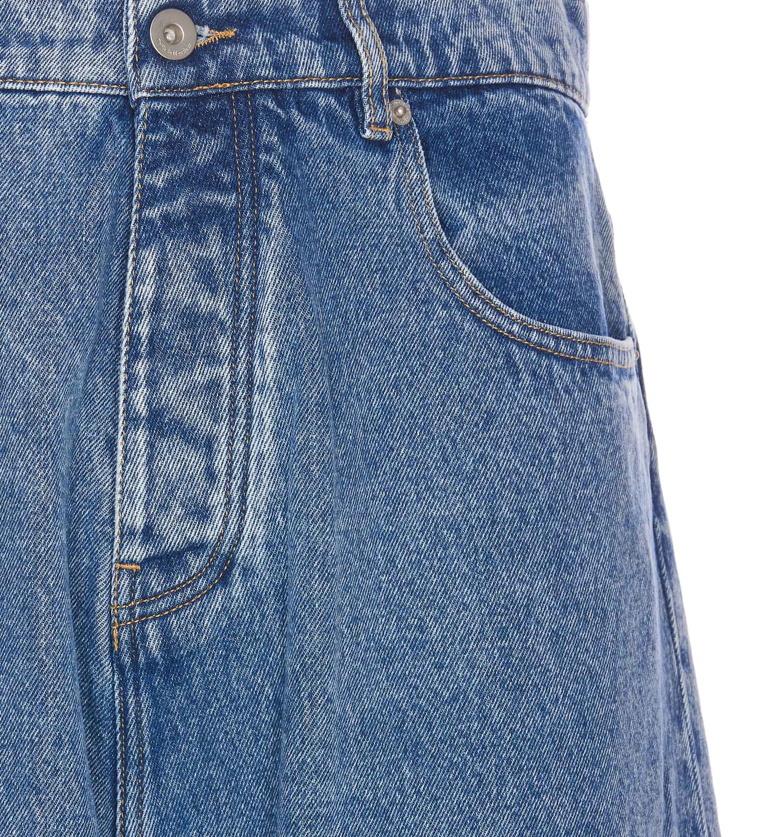 Shop Drôle De Monsieur Le Jeans Baggy Denim Jeans In Blue