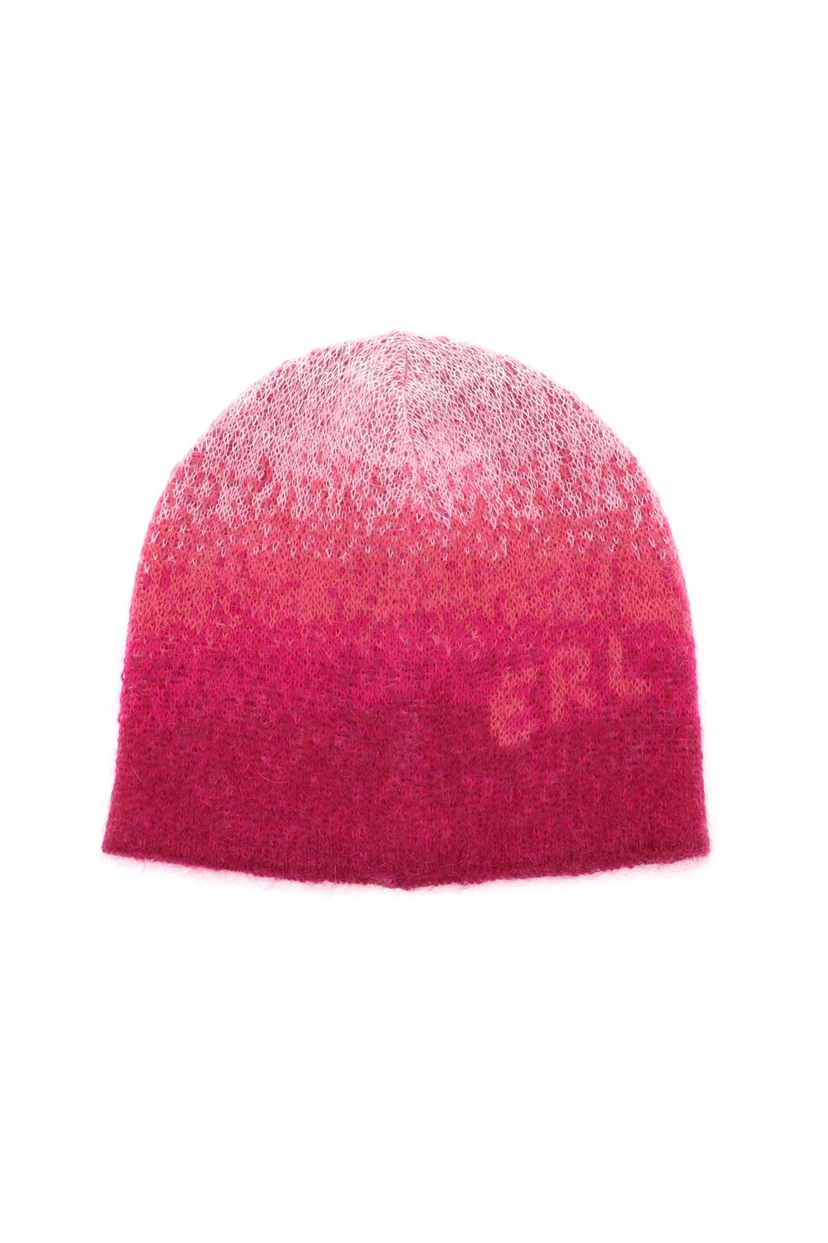 Erl Gradient Mohair Blend Beanie Hat In Pink