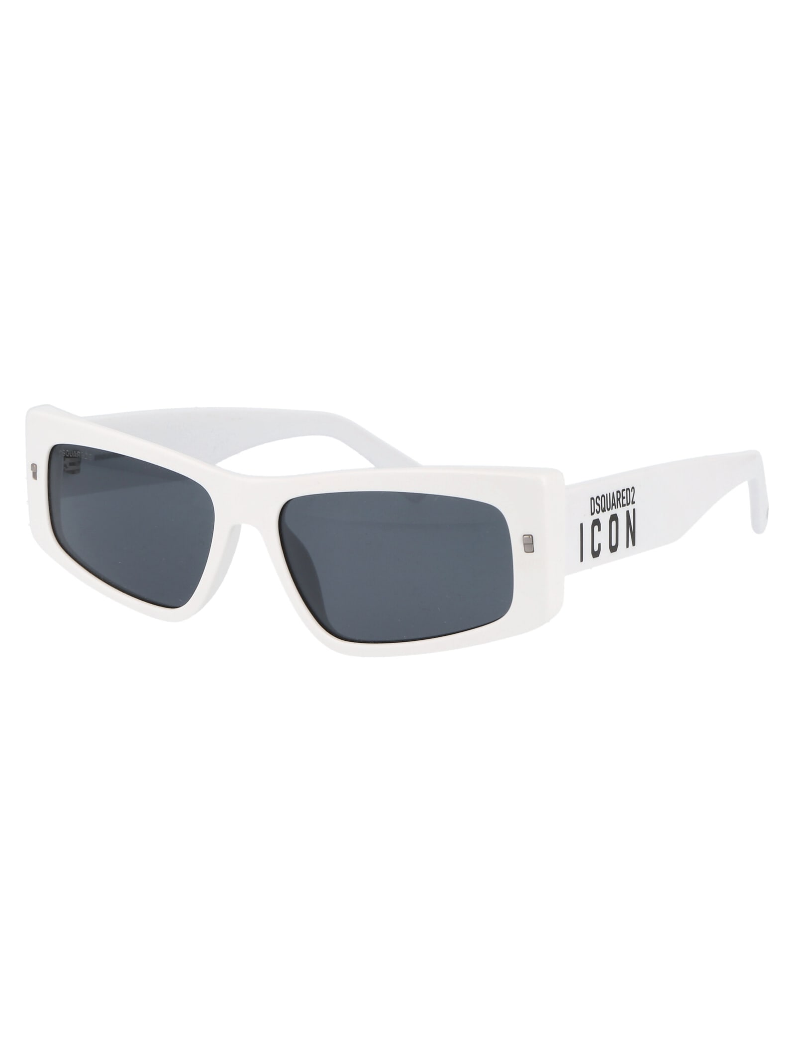 Shop Dsquared2 Icon 0007/s Sunglasses In Vk6ir White