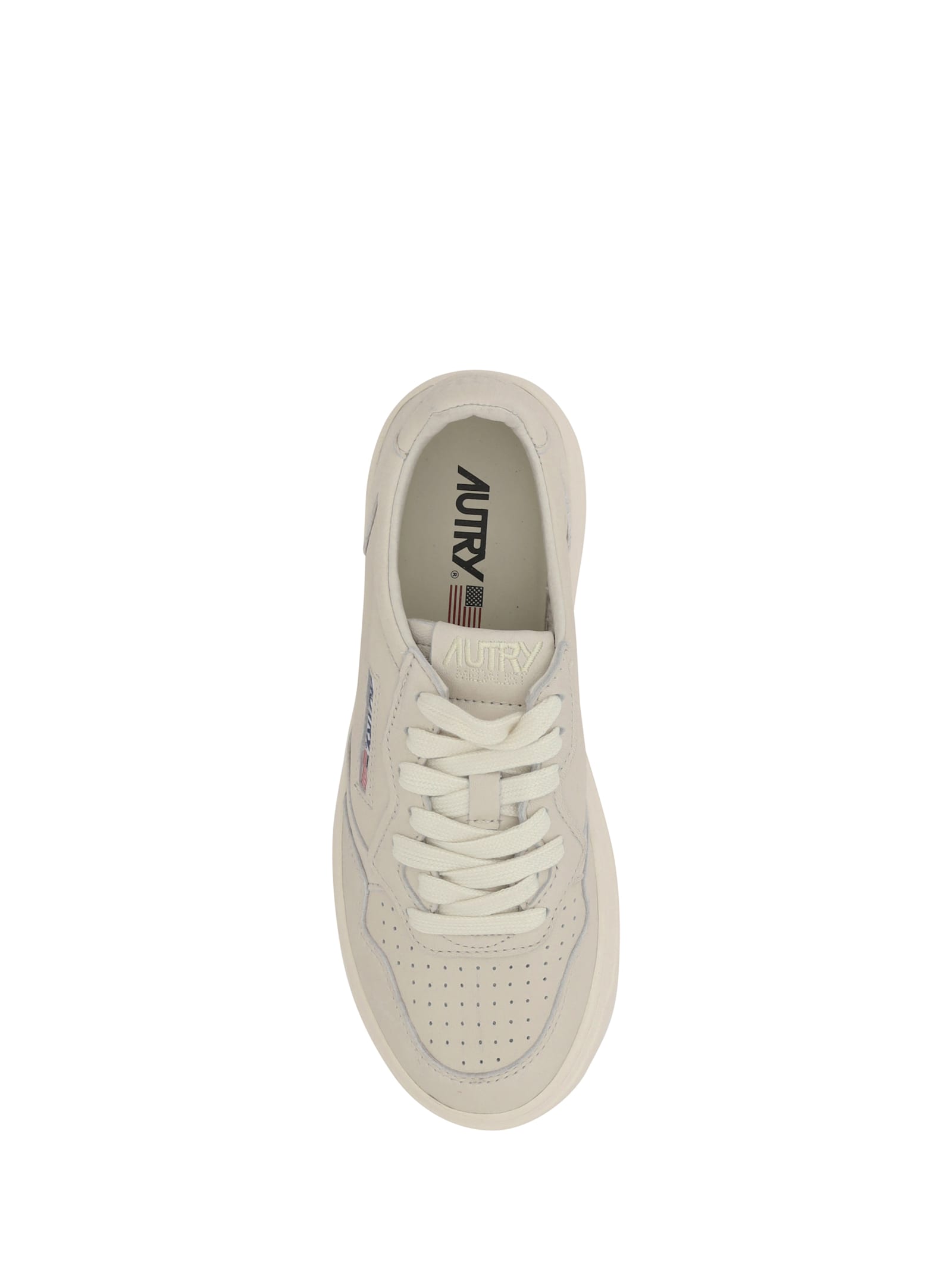 Autry Medalist Low Wom Solidgoat Shoes In Beige
