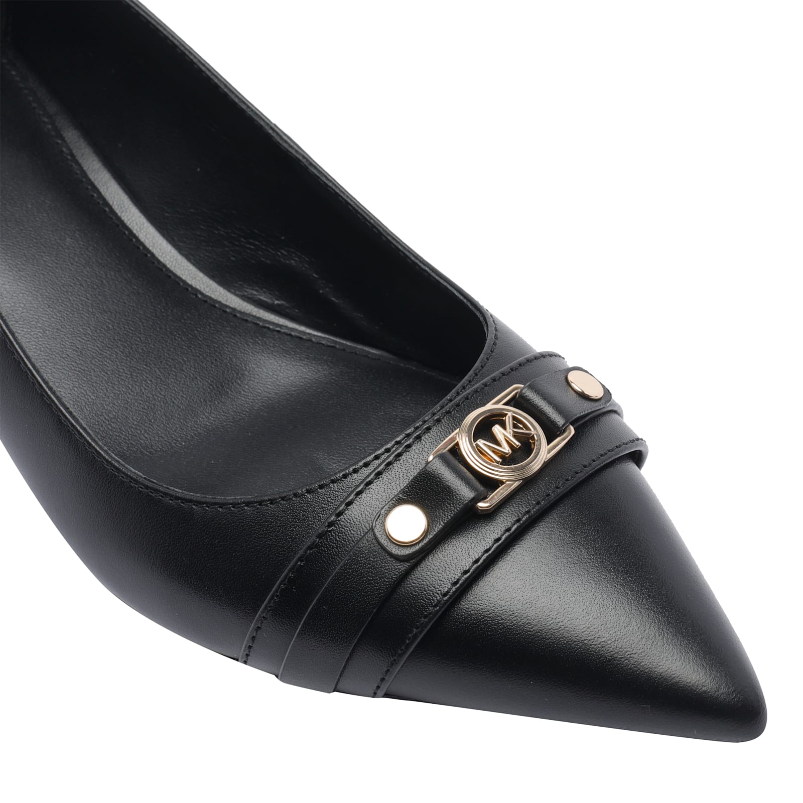 Michael Kors Mandy Flex Pumps In Black Leather In Black