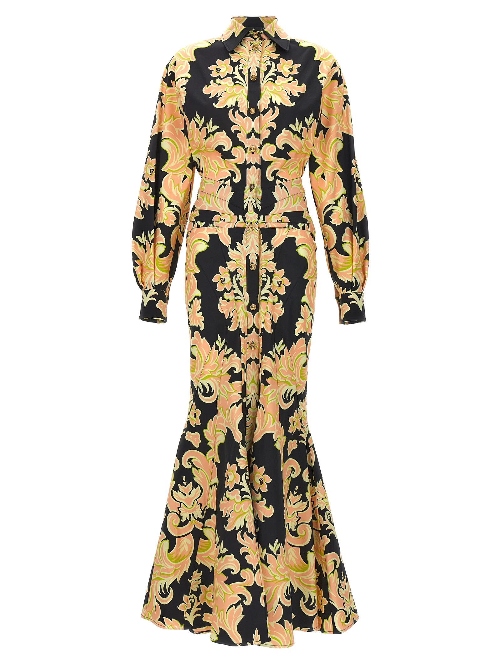 Shop Etro Venus Dress In Multicolor