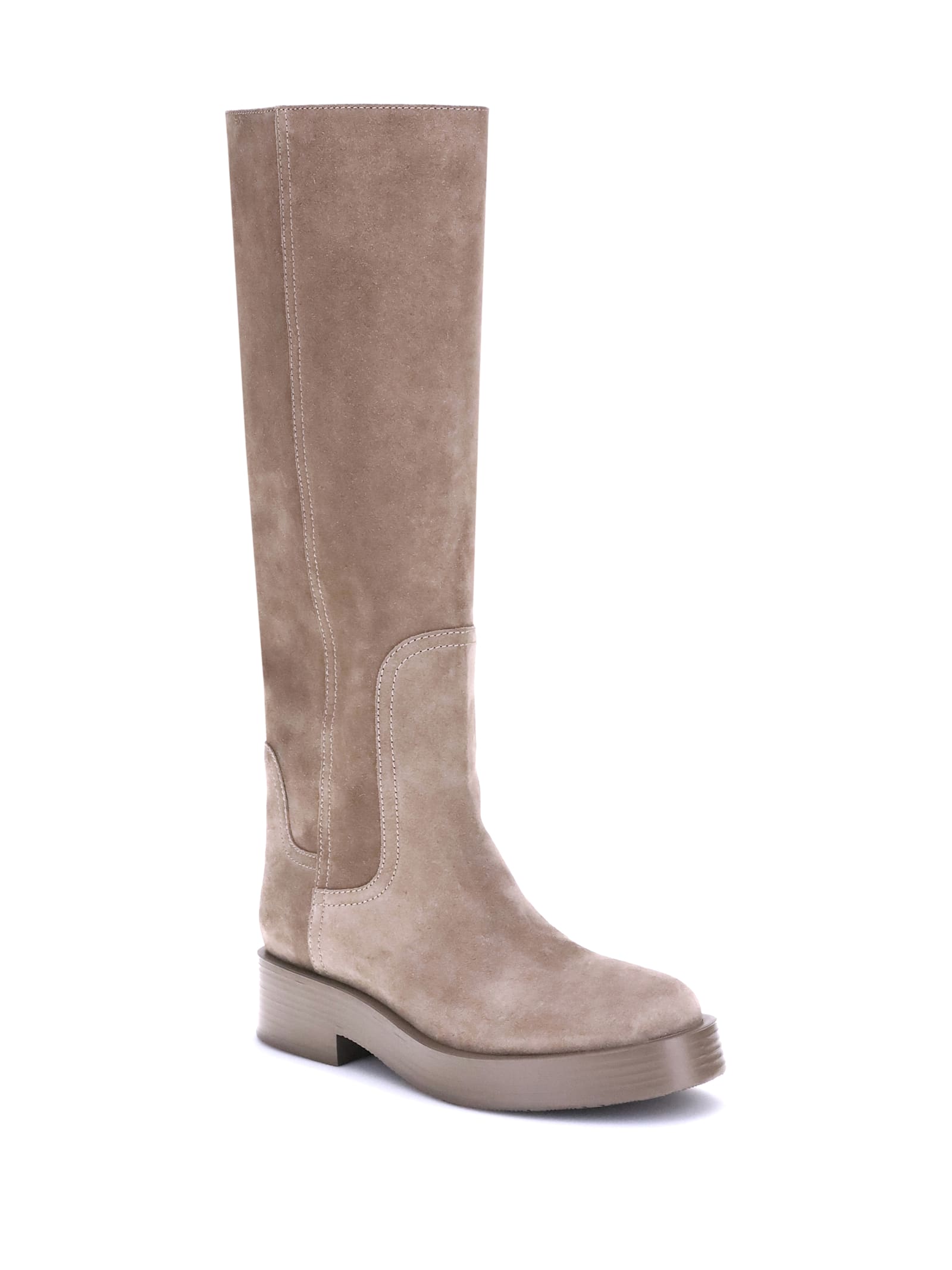Casadei Charlie Suede Knee-high Boots