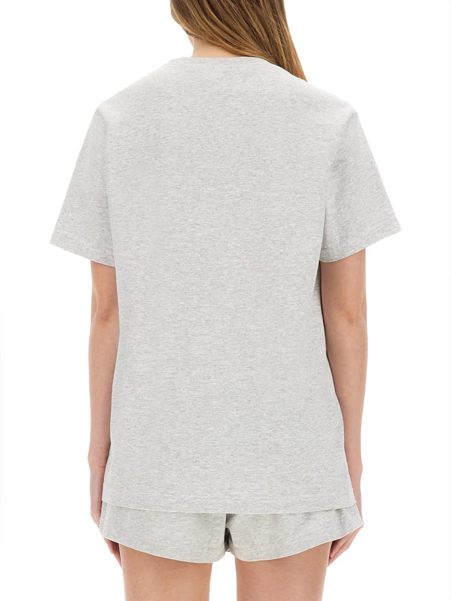 Shop Sporty & Rich Varsity T-shirt In Grey