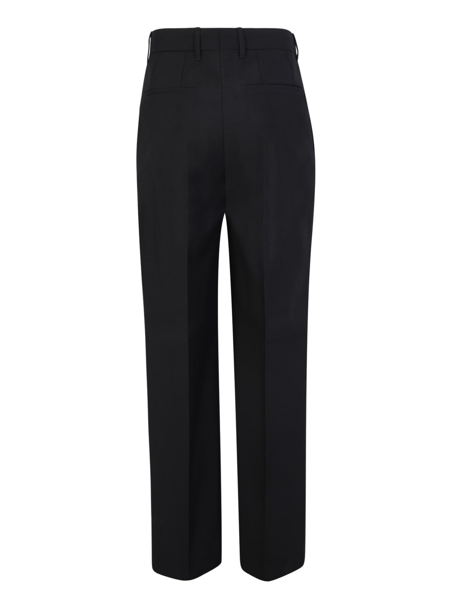 Shop Burberry Black Tailored Trousers