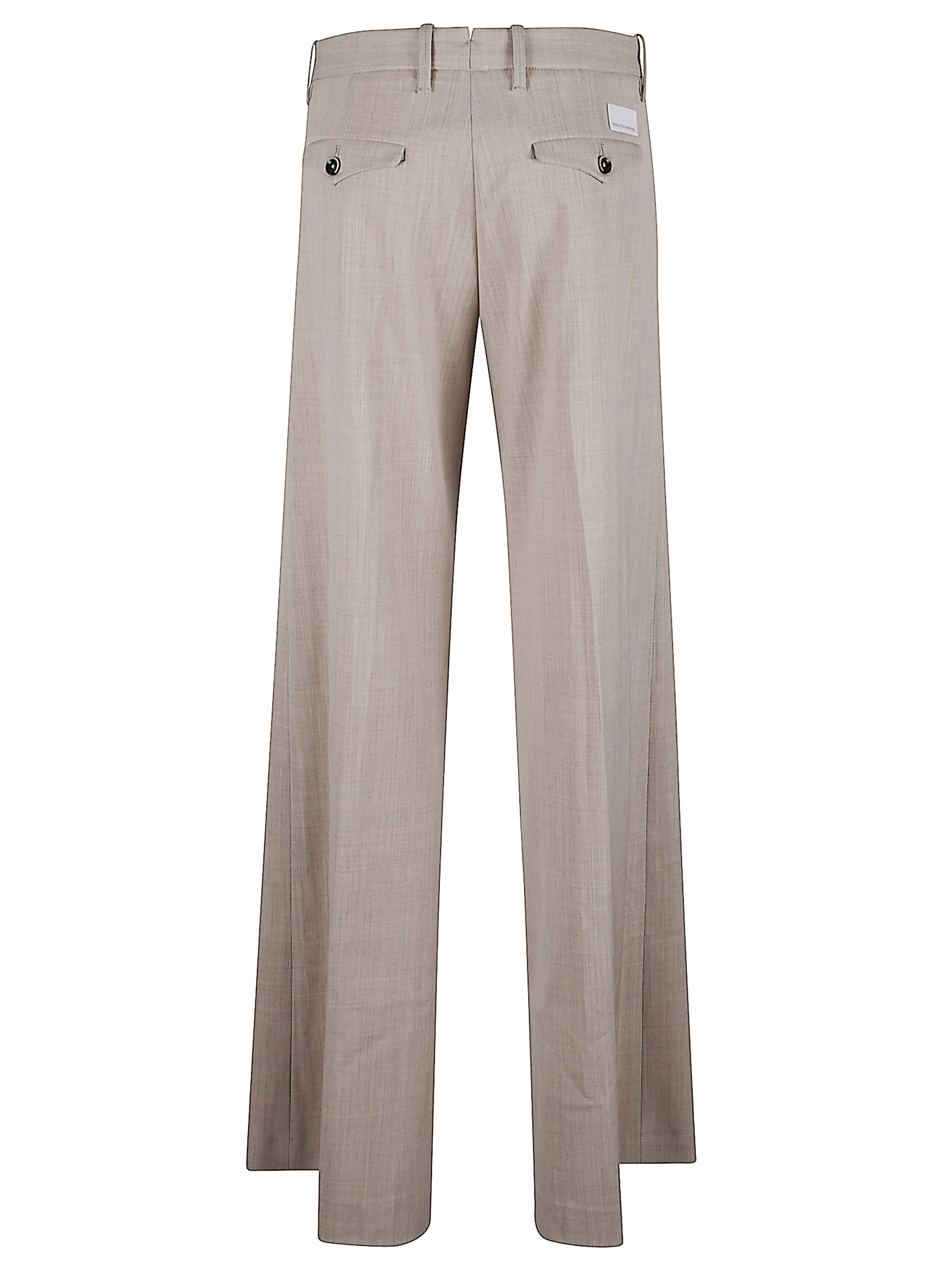 Nine In The Morning Buttoned Straight Trousers In Brown