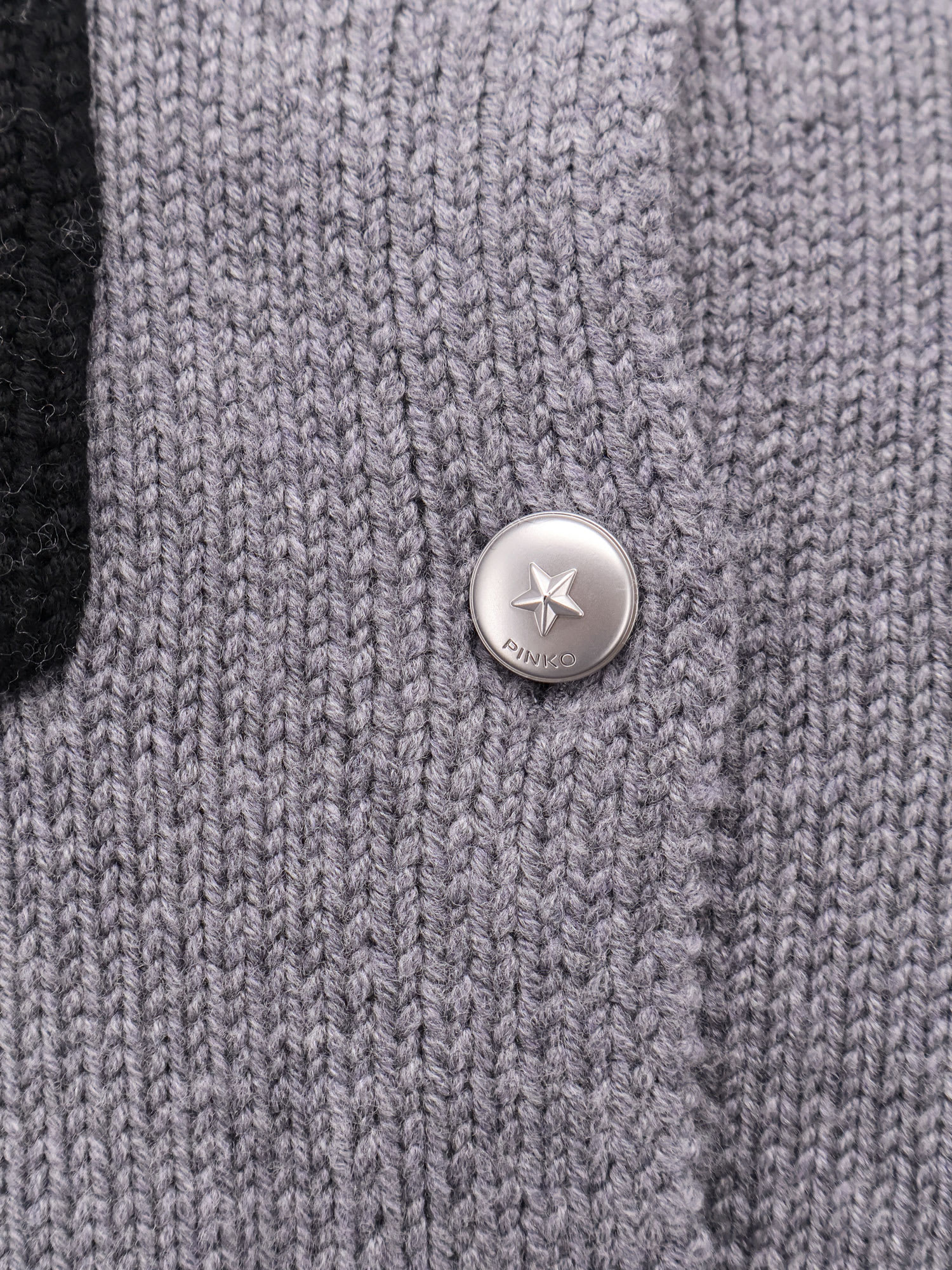 Pinko Wool Buttoned Cardigan In Multi