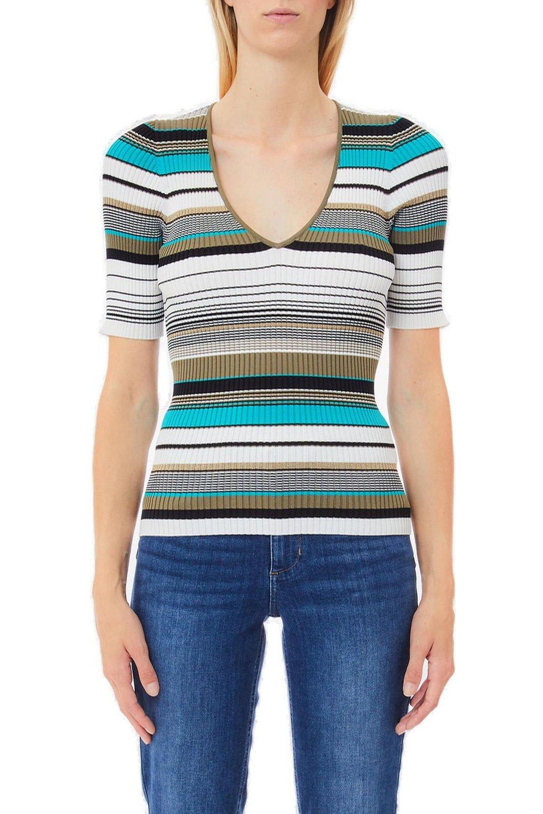 Liu •jo Stripped Knit T-shirt Liu-jo