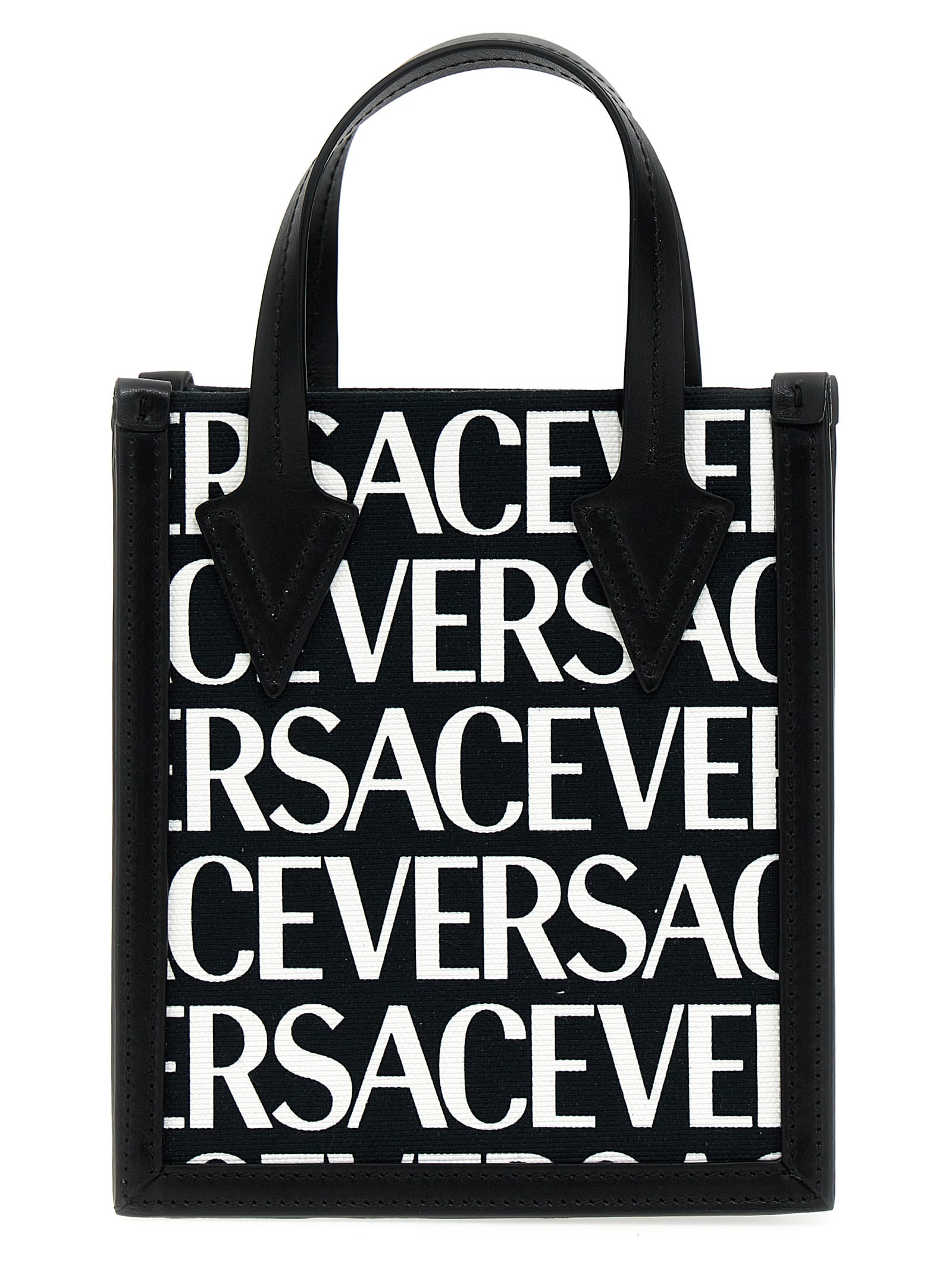 Versace Shopping  All Over In White/black