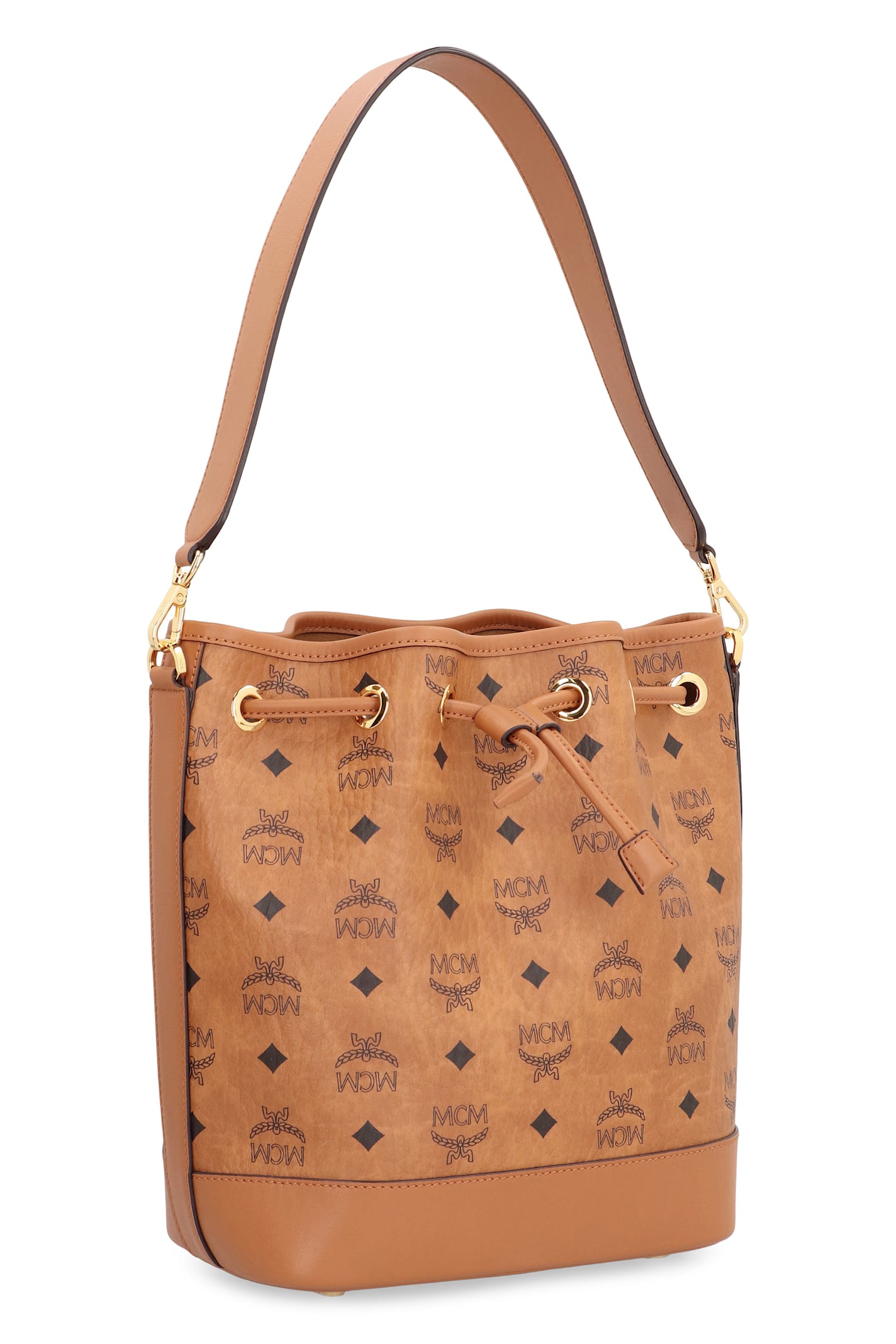 Mcm Dessau Bucket Bag In Brown