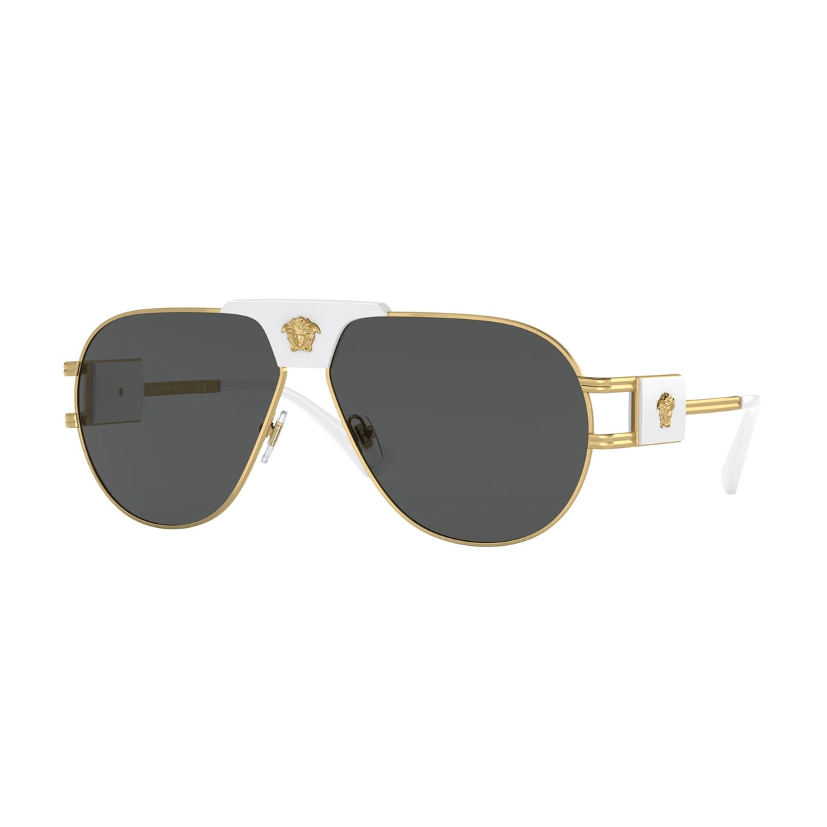 Versace Ve2252 Pilot Sunglasses In Oro