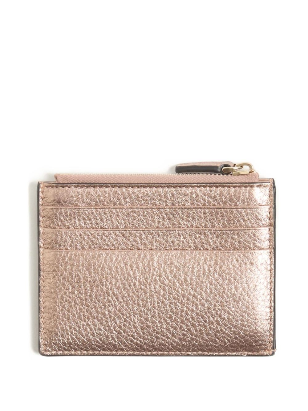 Valentino Garavani Rockstud Leather Coin Purse In Brown