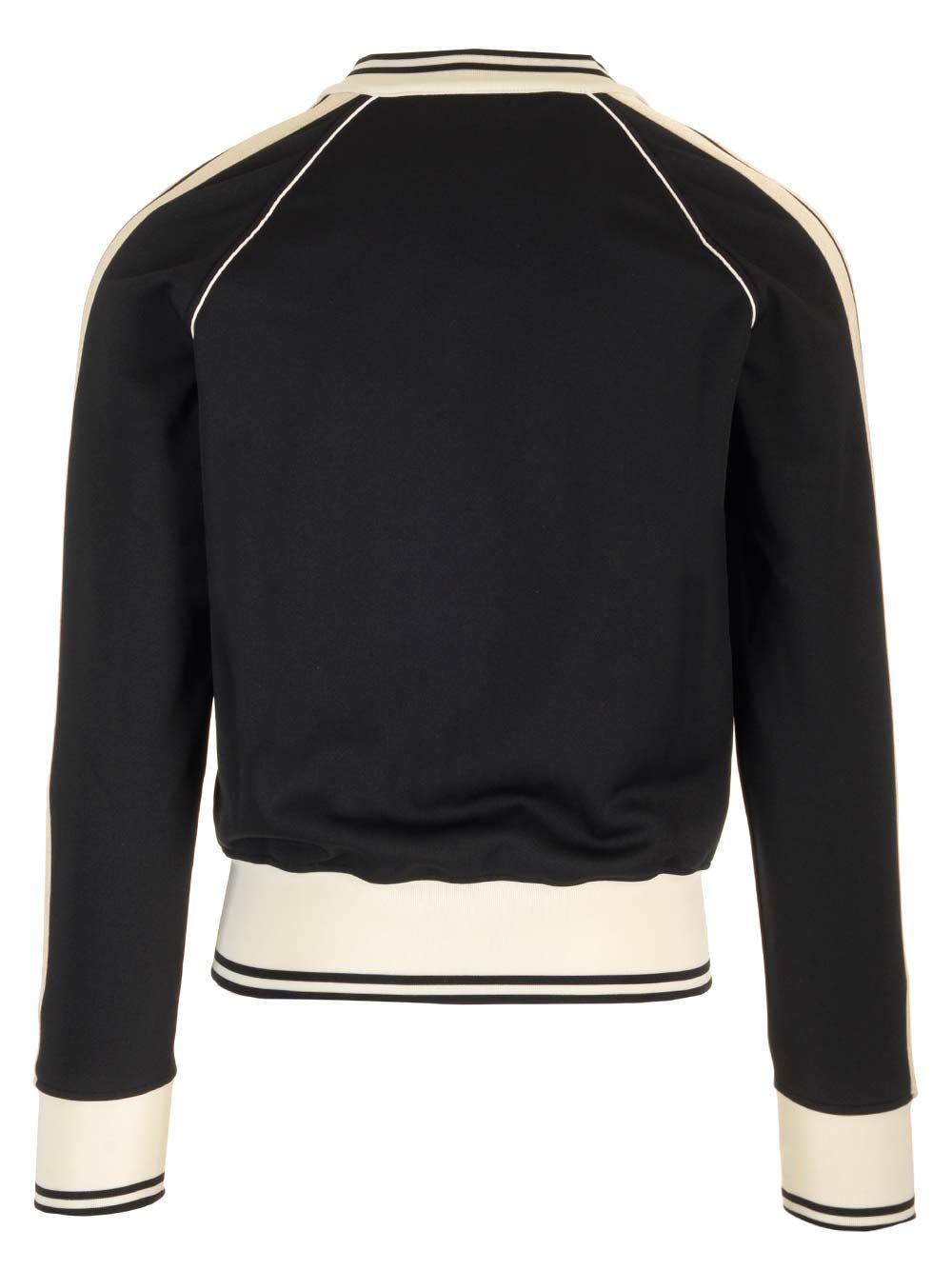 Shop Palm Angels Monogram Track Jacket In Black