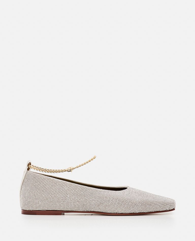 MARIA LUCA AUGUSTA STRASS BALLET FLAT SHOES