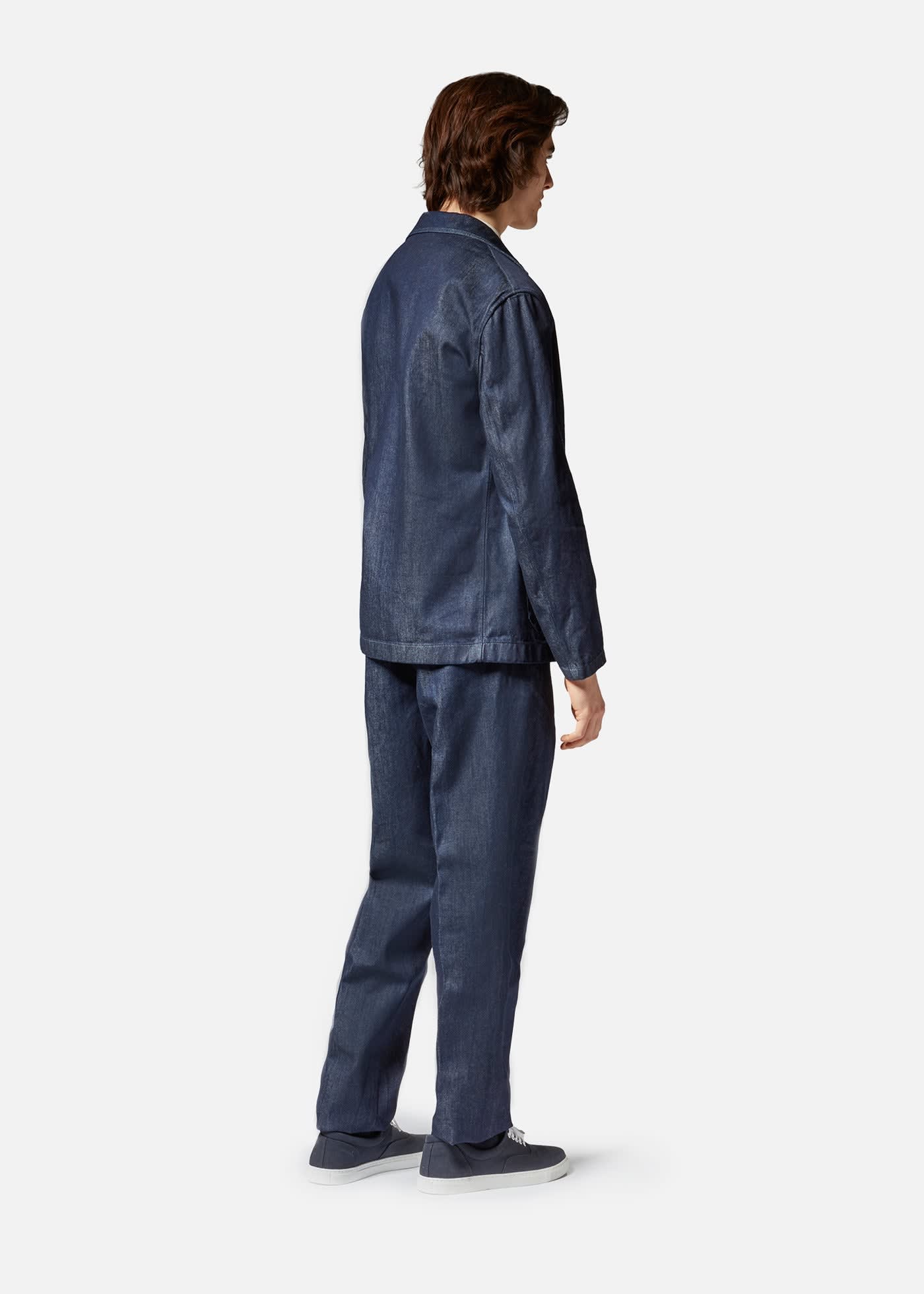 Doppiaa Aansonia Denim Double Breasted Blazer