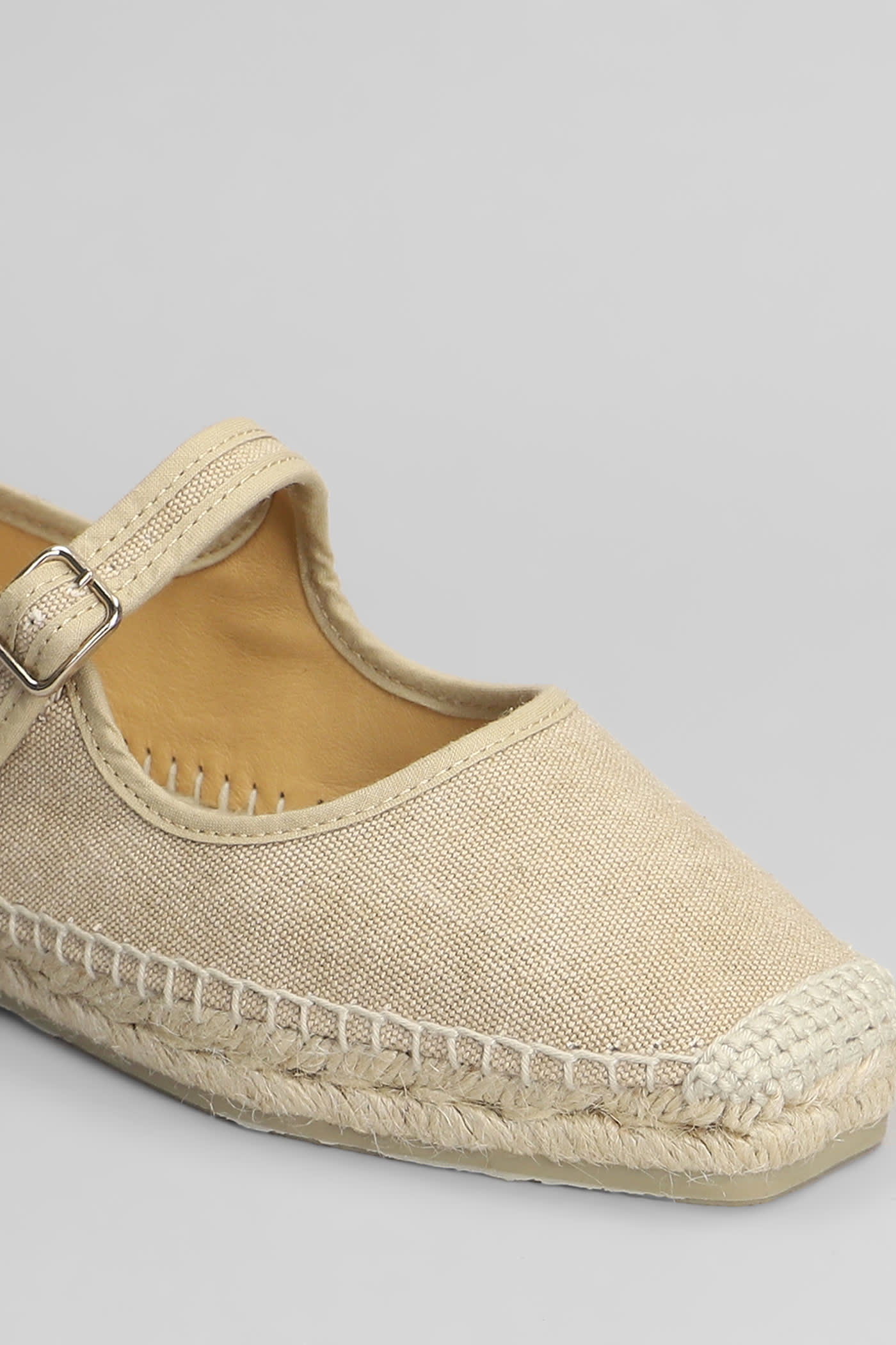 Shop Castaã±er Padua-002 Espadrilles In Beige Canvas