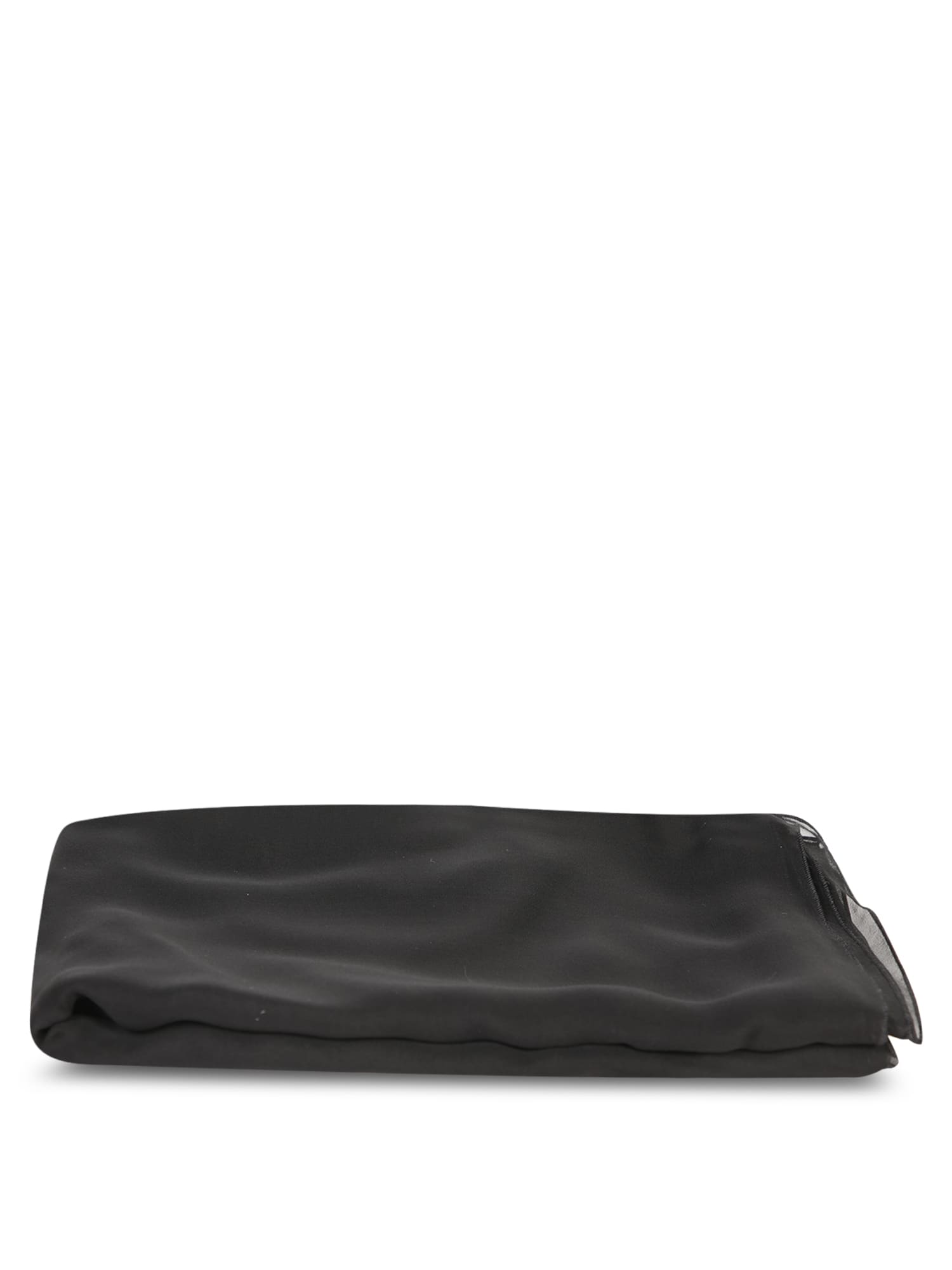 Shop Alberta Ferretti Black Chiffon Scarf