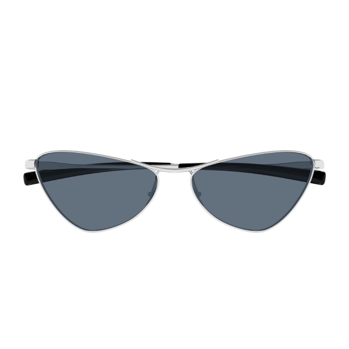 Saint Laurent Sl 830 Linea Sl Logo 003 Silver Blue Sunglasses In Metallic