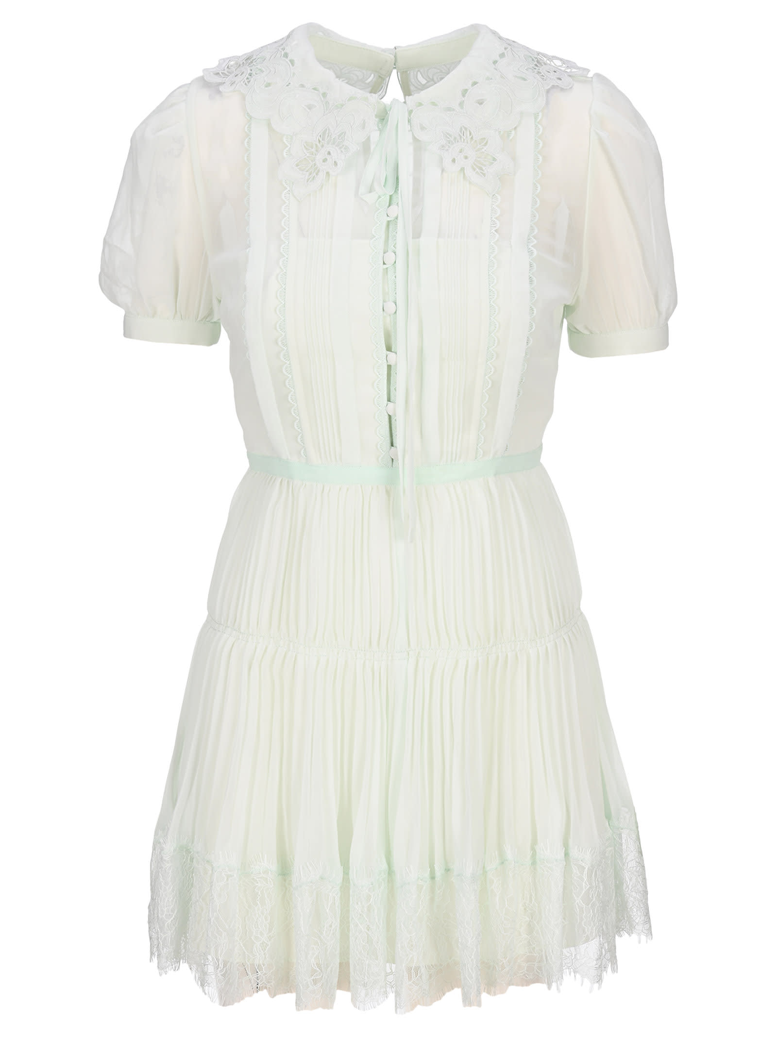self-portrait Self Portrait Chiffon Mini Dress