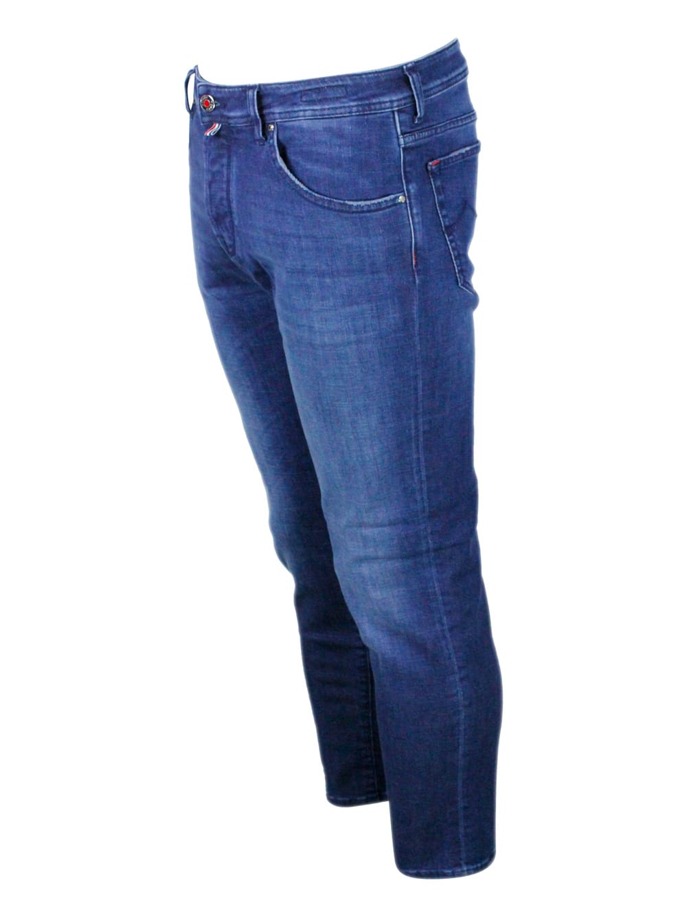Jacob Cohen Nick Slim J622 Luxury Edition Denim Trousers In Soft Stretch Denim With 5 Pockets With Closure Butto In Denim