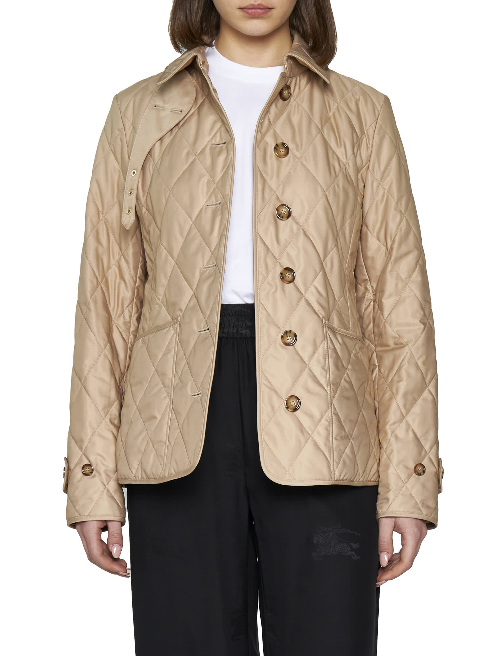 Shop Burberry Jacket In New Chino