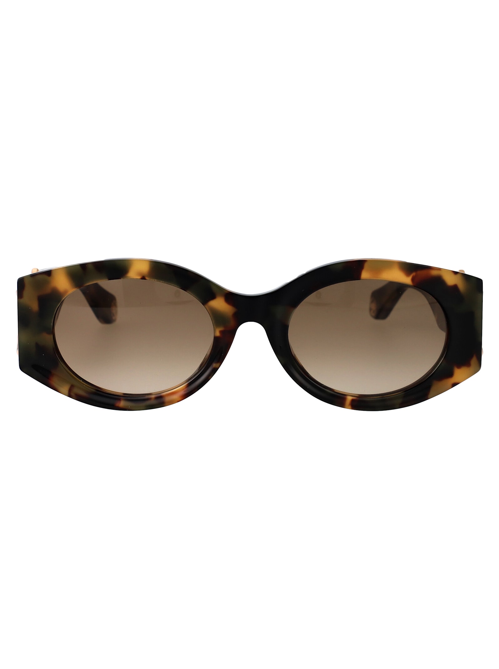Roberto Cavalli Src064 Sunglasses In Havana Vintage Lucida