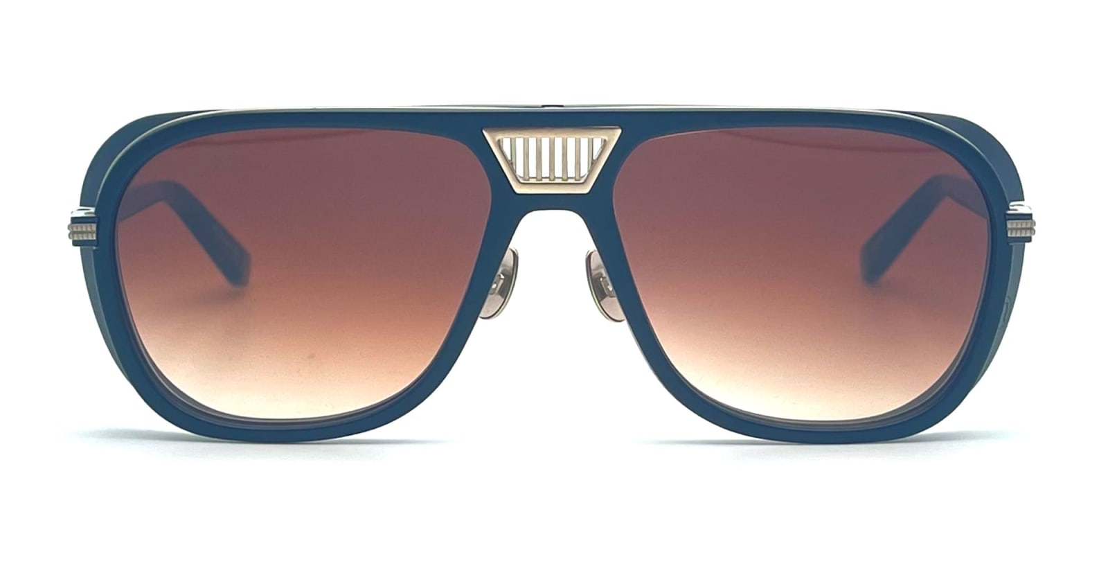 Shop Matsuda M3023-v2 - Matte Gold Sunglasses In Matte Black