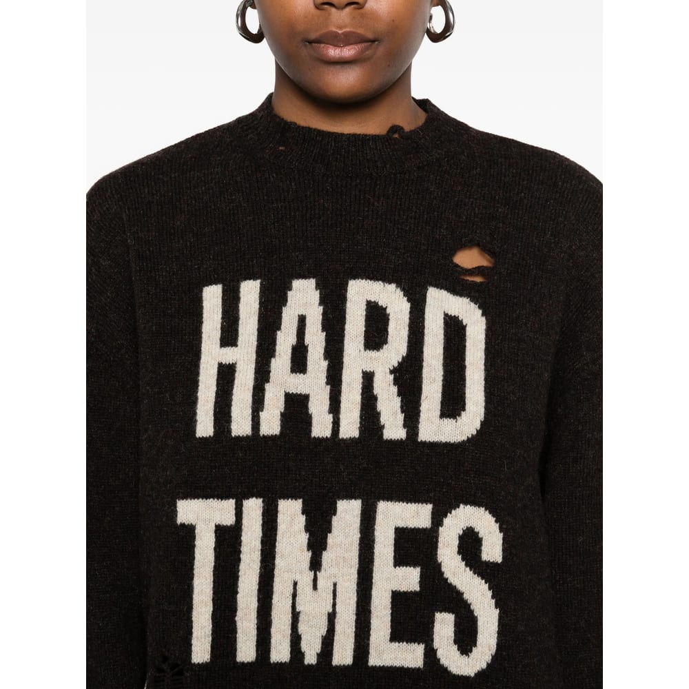 Moschino Sweaters Brown In Black