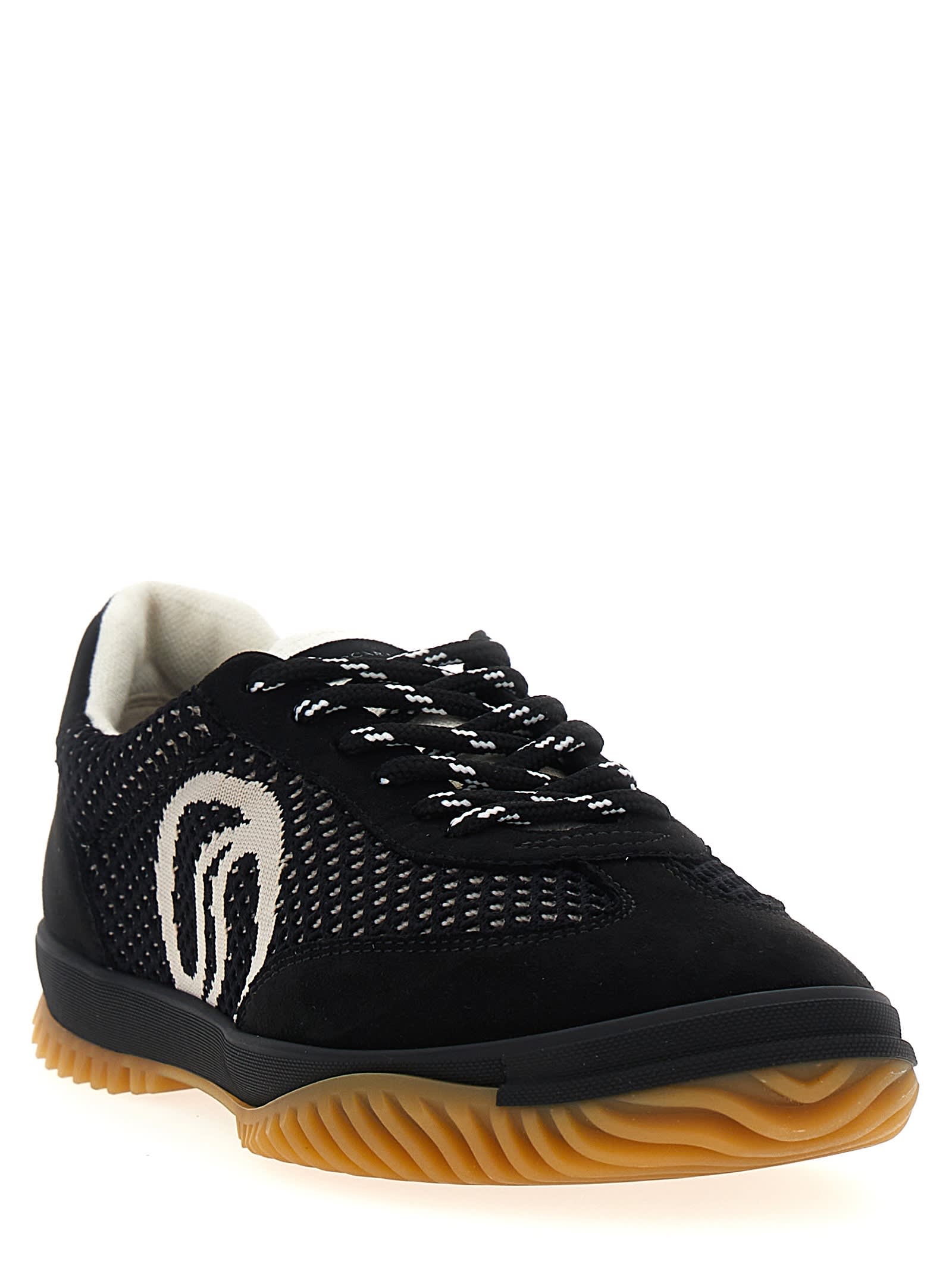 Shop Stella Mccartney S Wave Sport Sneakers In Black