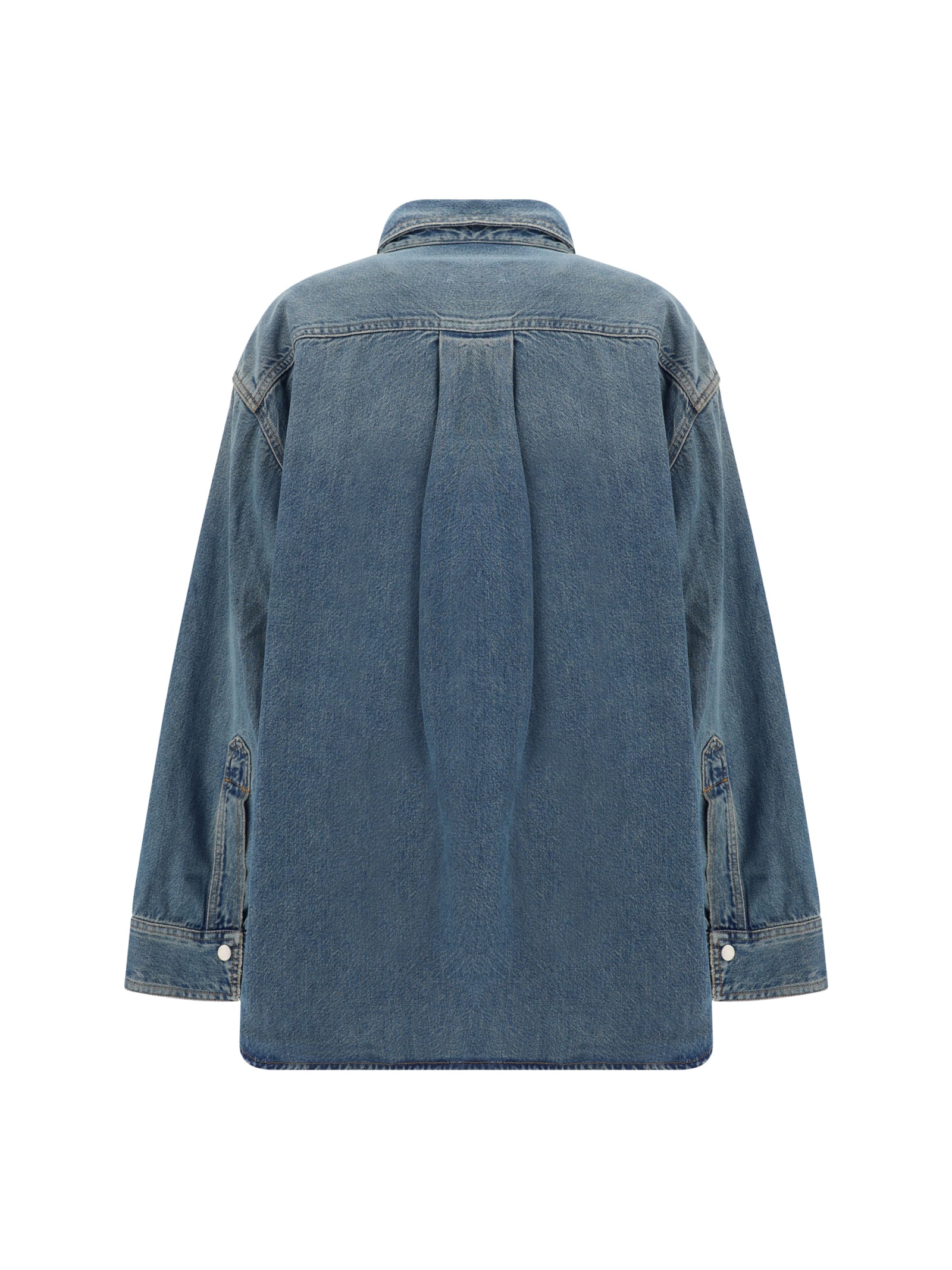 Haikure New Ofelia Blue Button Down Jacket New Ofelia Blue Tencel In Blue Tencel