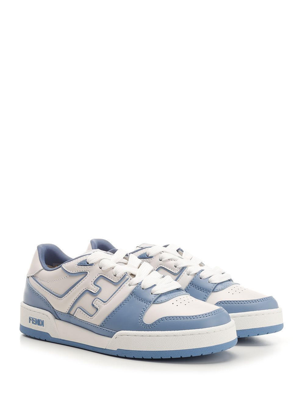 Shop Fendi Match Sneaker In White