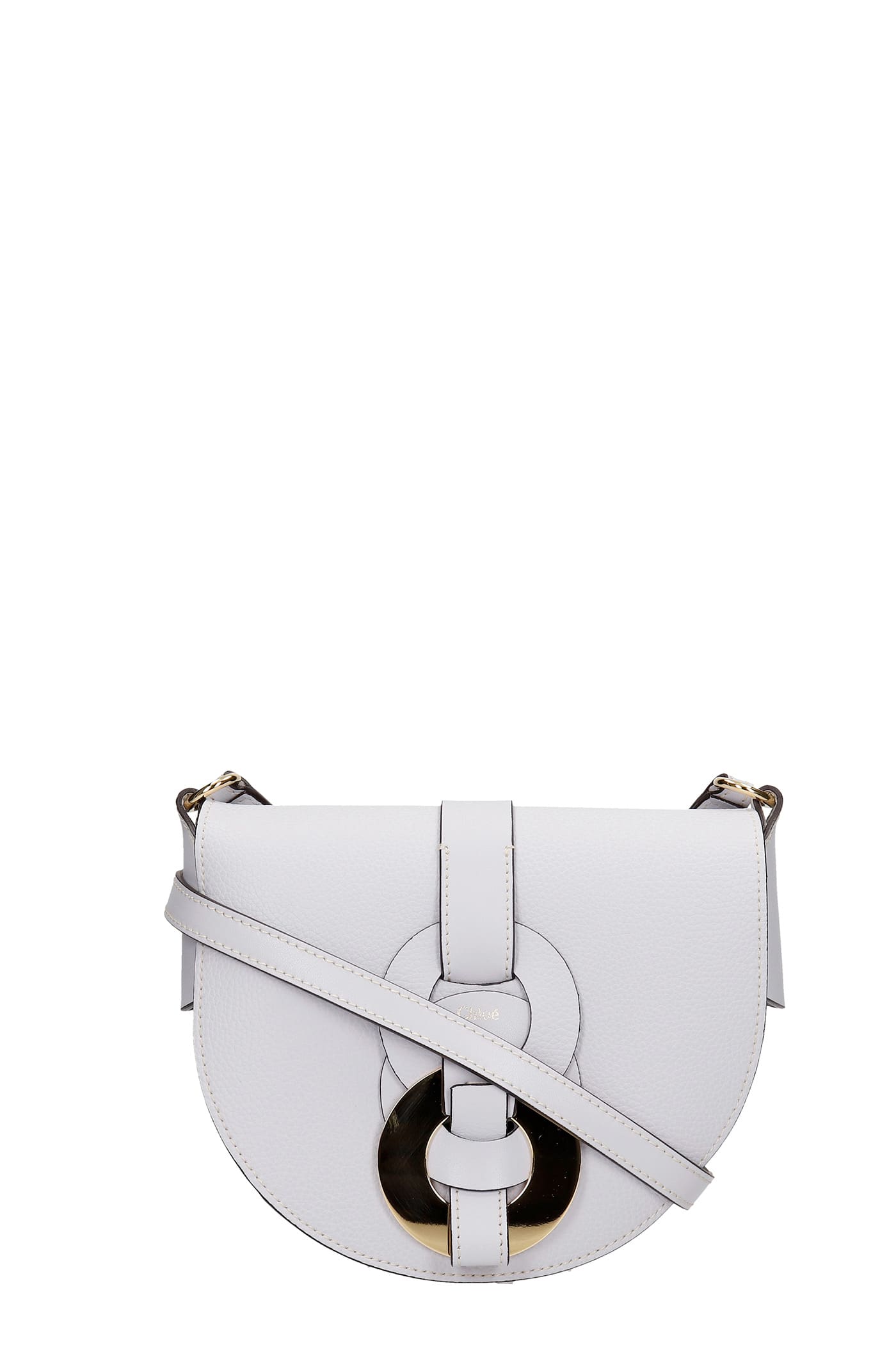 Click to view more detailed imagery on our partner's website Chloé Shoulder Bag In Grey Leather