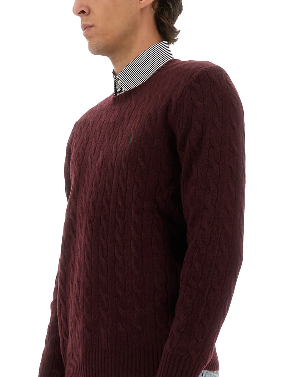 Polo Ralph Lauren Sweater In Burgundy
