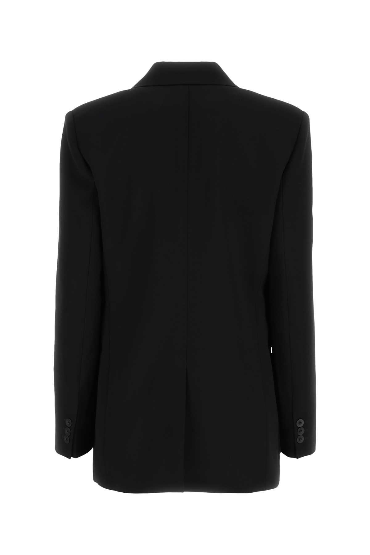 Max Mara Black Wool Matassa Blazer In 005