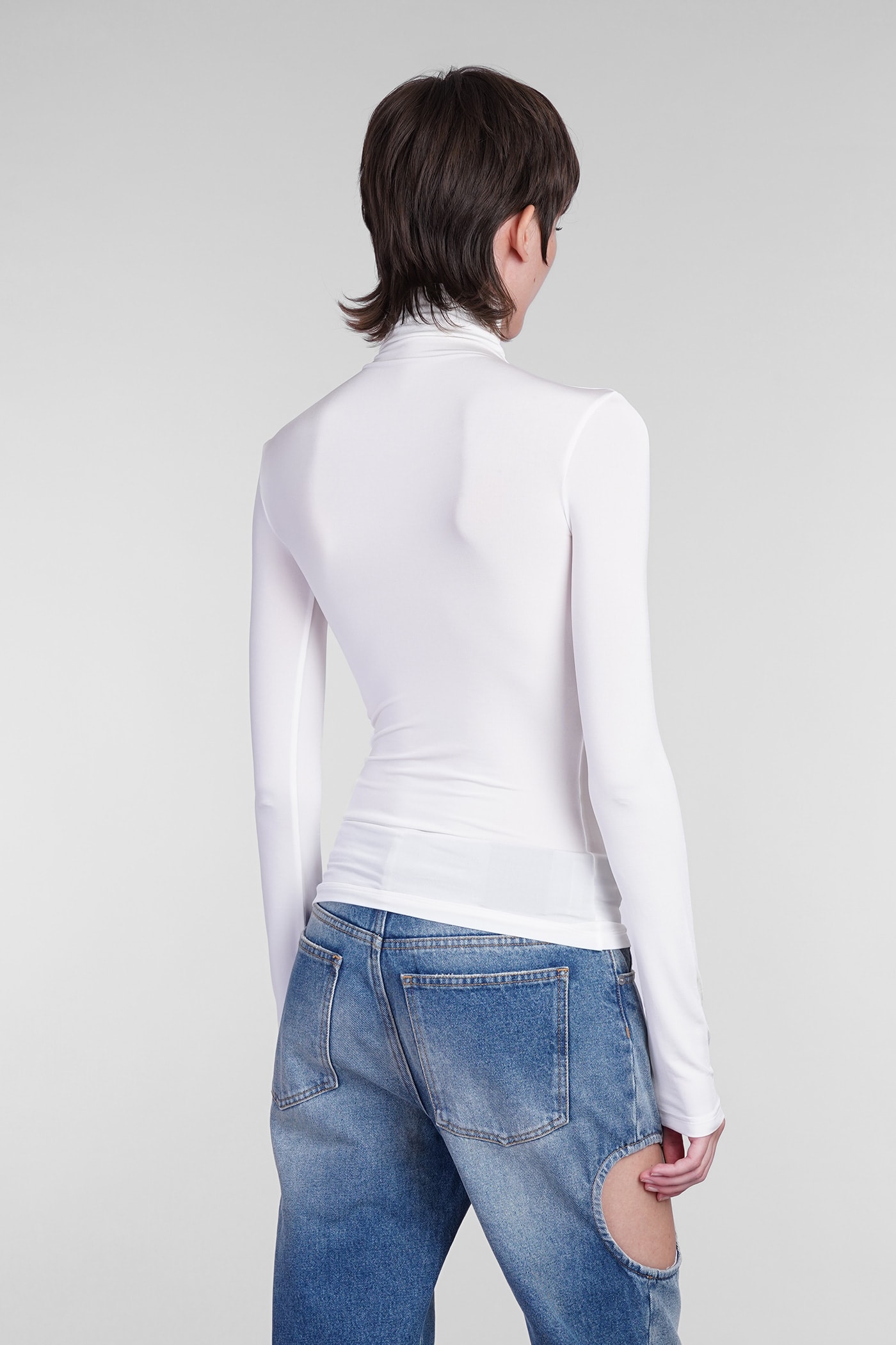 Shop Off-white Topwear In White Viscose