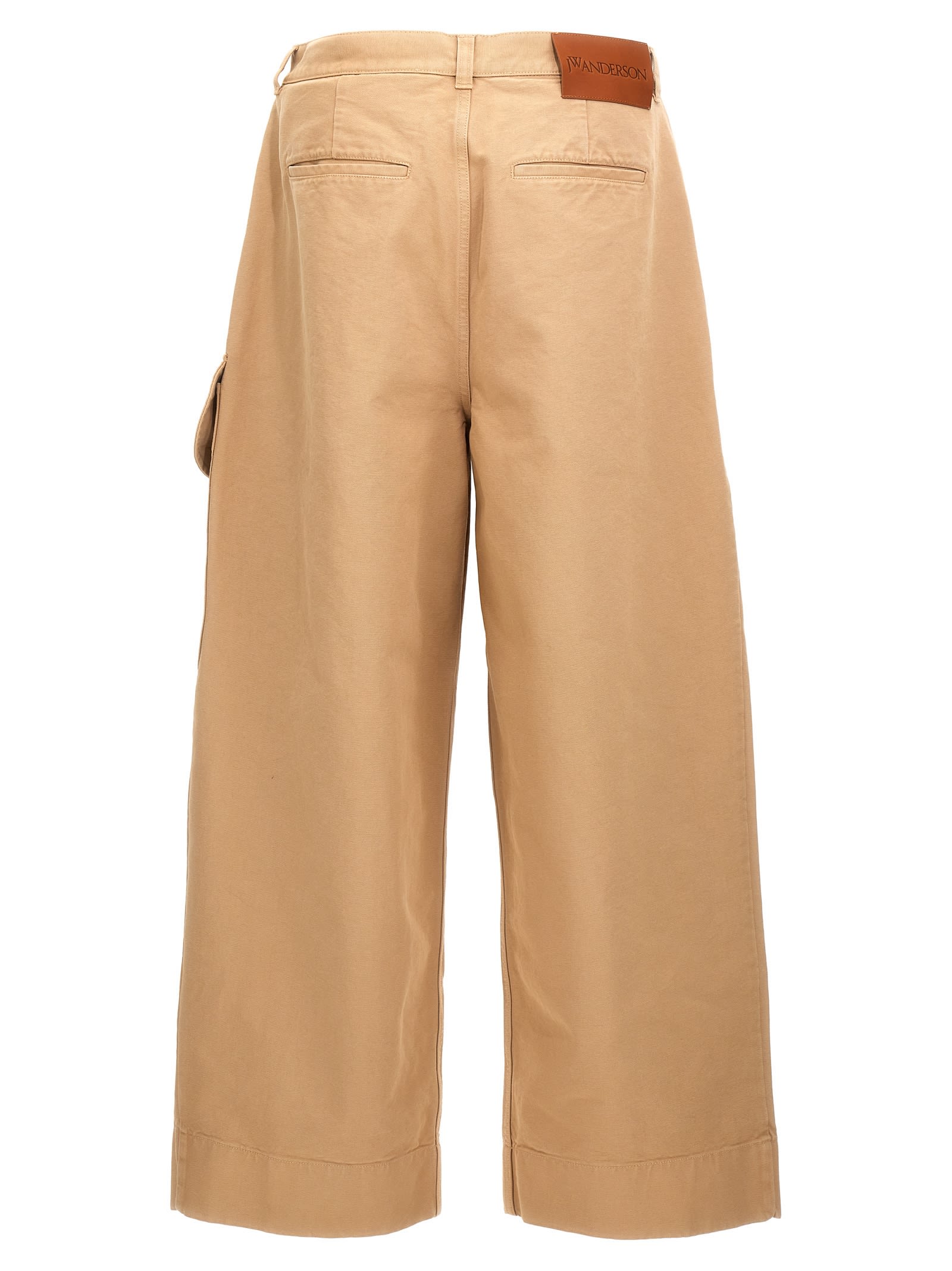 Shop Jw Anderson Relaxed Cargo Pants In White