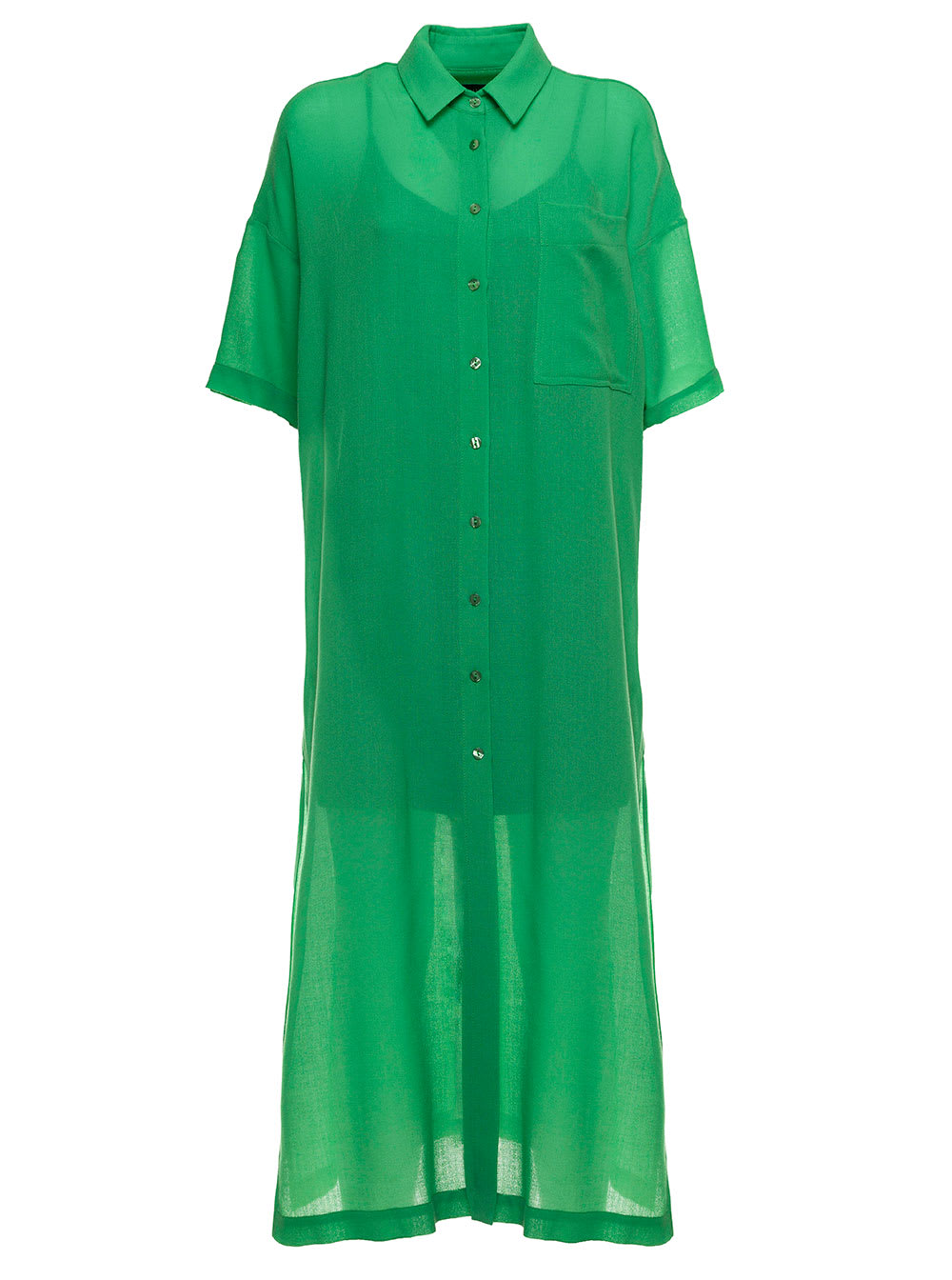 Federica Tosi Chemisier Green Long Dress