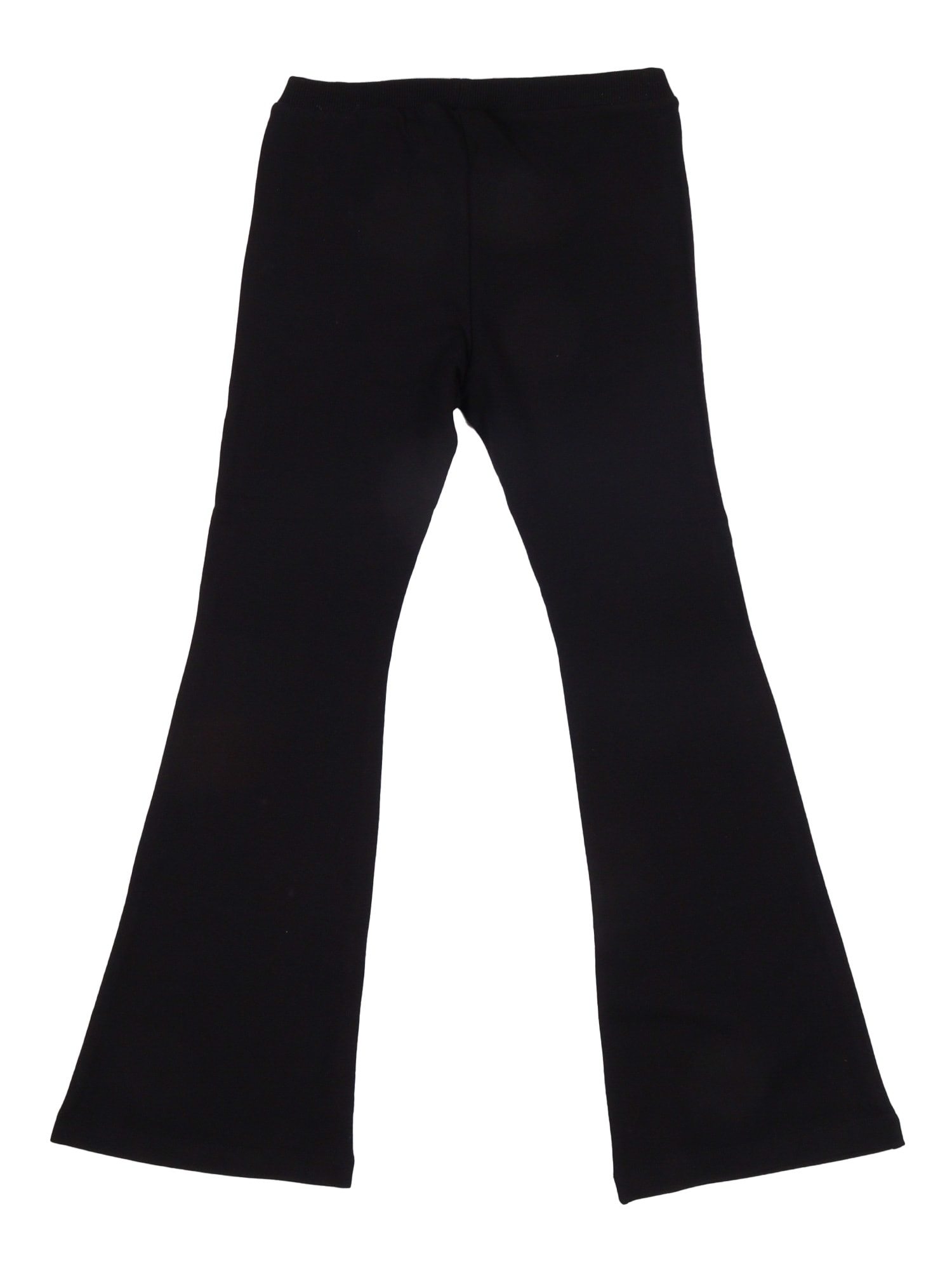 Moschino Kids Leggings With Logo Print In Black