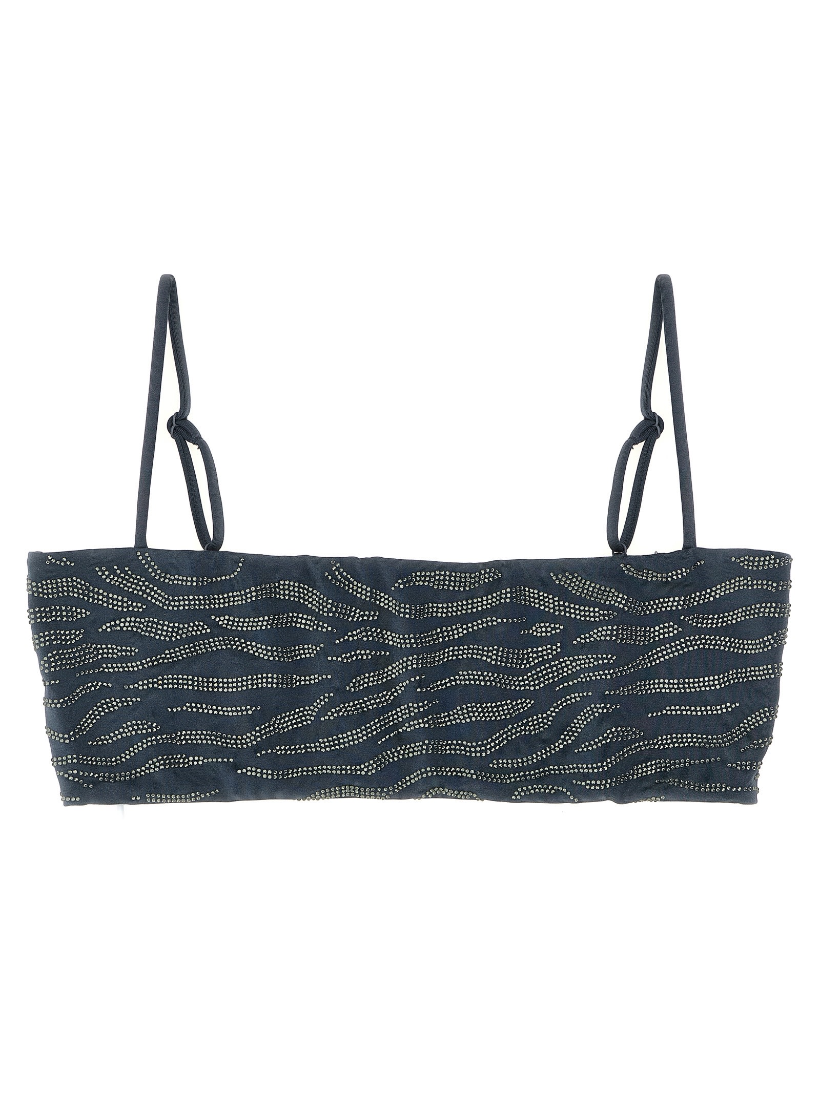 Mc2 Saint Barth Athena Bikini Top In Blue