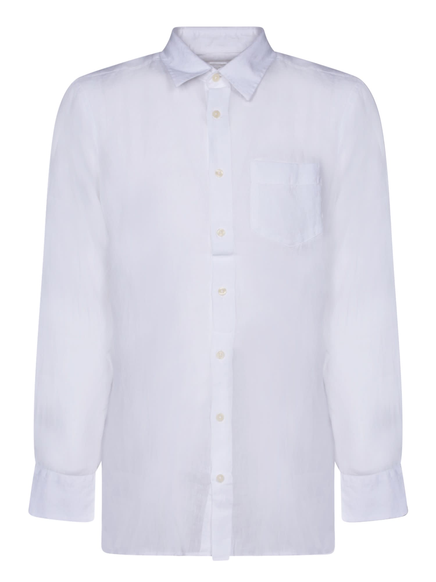 White Linen Pocket Shirt
