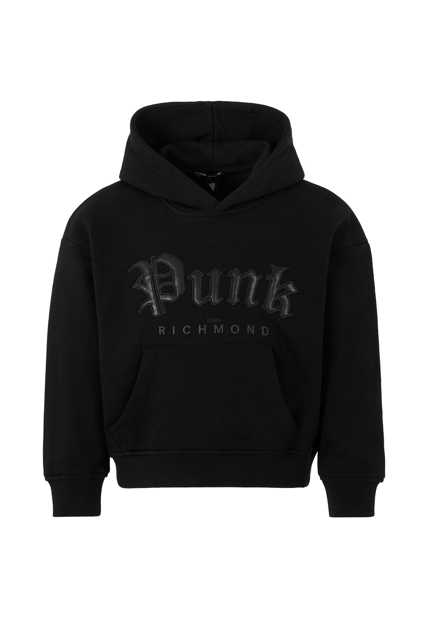 Richmond Black Sweatshirt For Kids With Writing In Black
