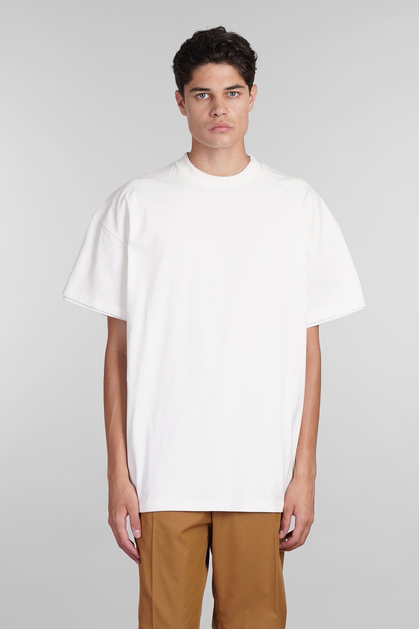 Jil Sander T-shirt In White Cotton In White