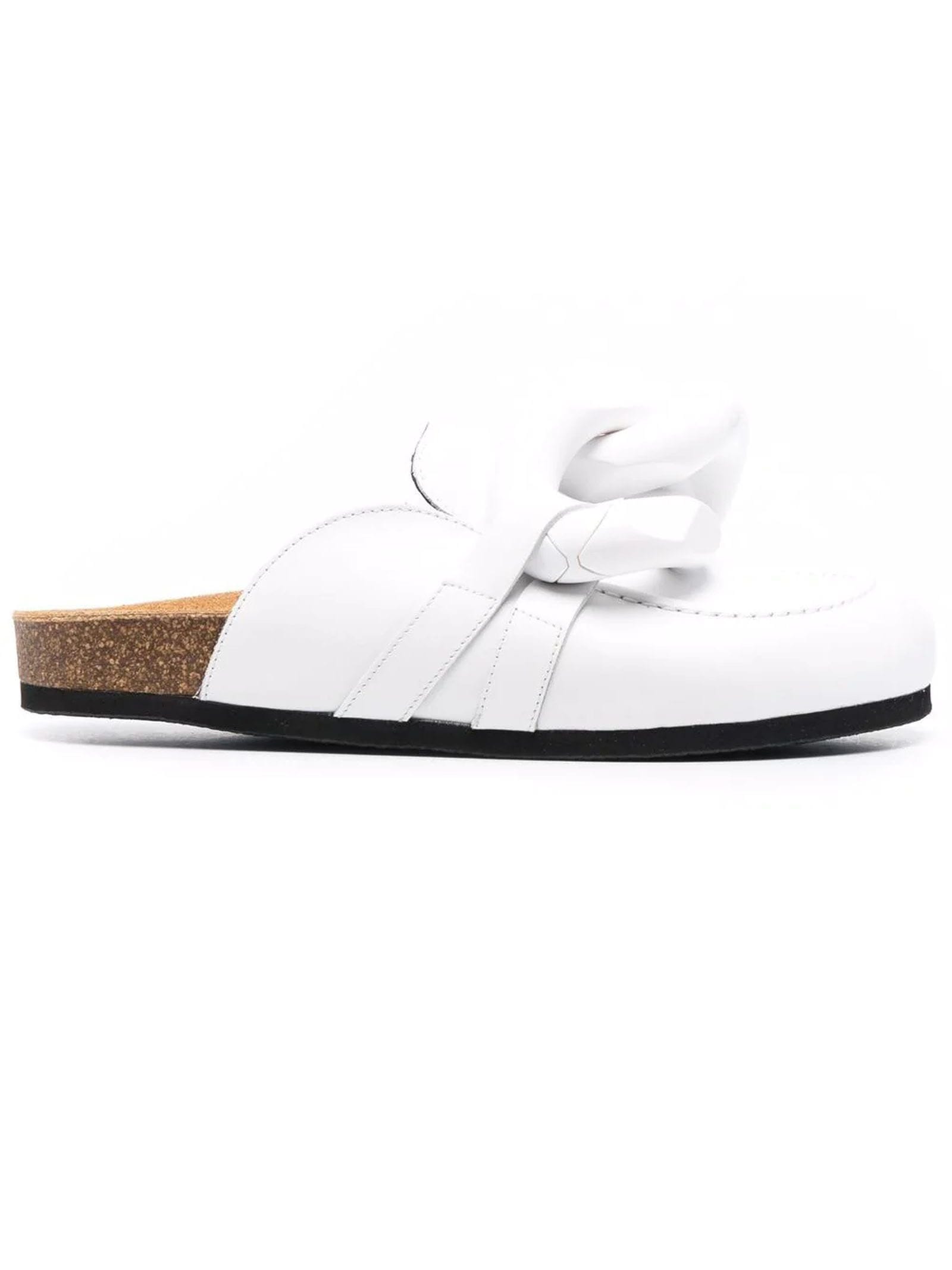J.W. Anderson White Leather Mules