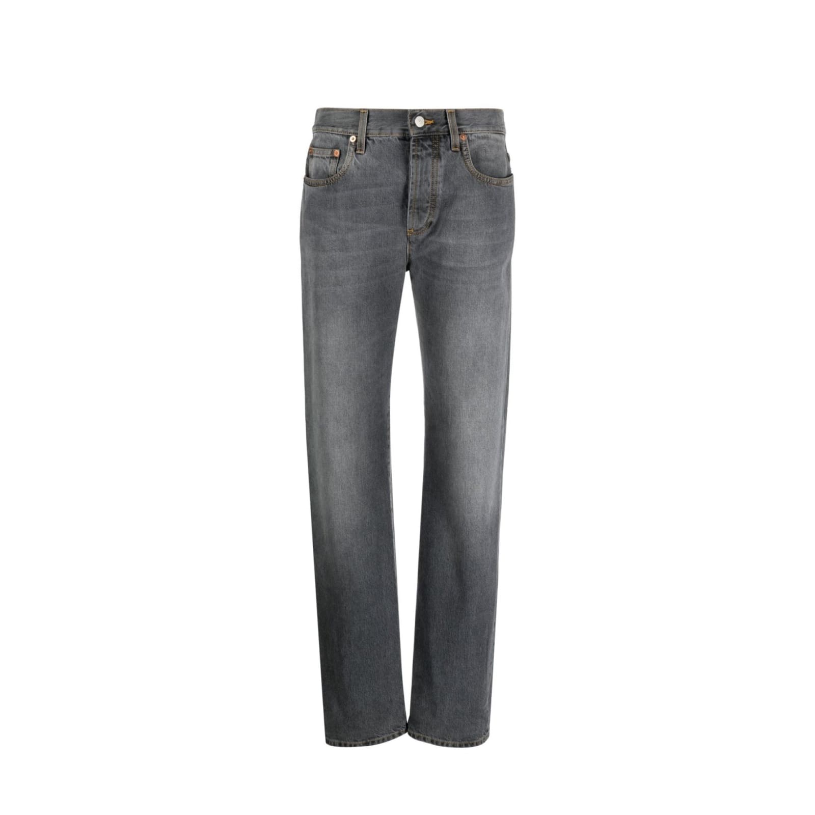 Shop Gucci Jeans In Gray