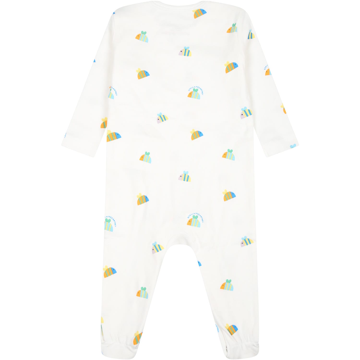 Shop Stella Mccartney White Set For Babykids With Butterflies