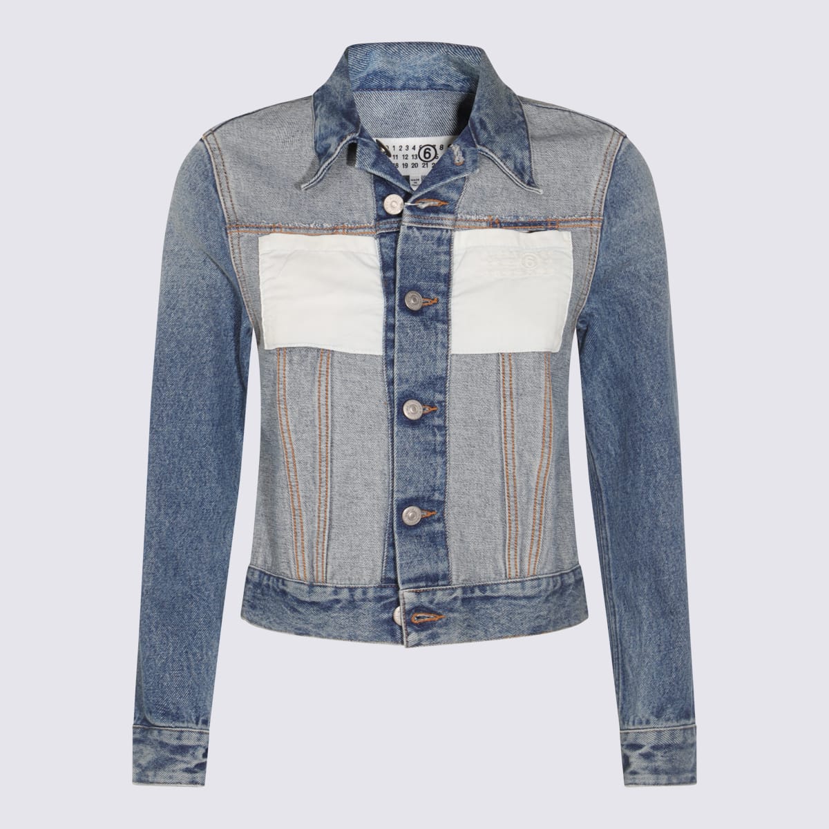 Beige Cotton Denim Jeans