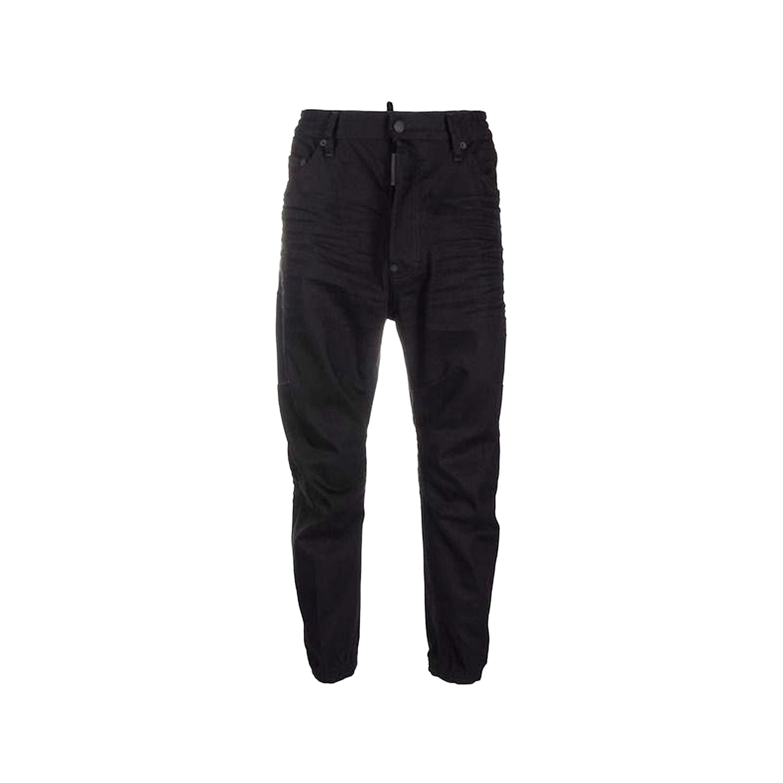 Shop Dsquared2 Black Bull Denim Jeans